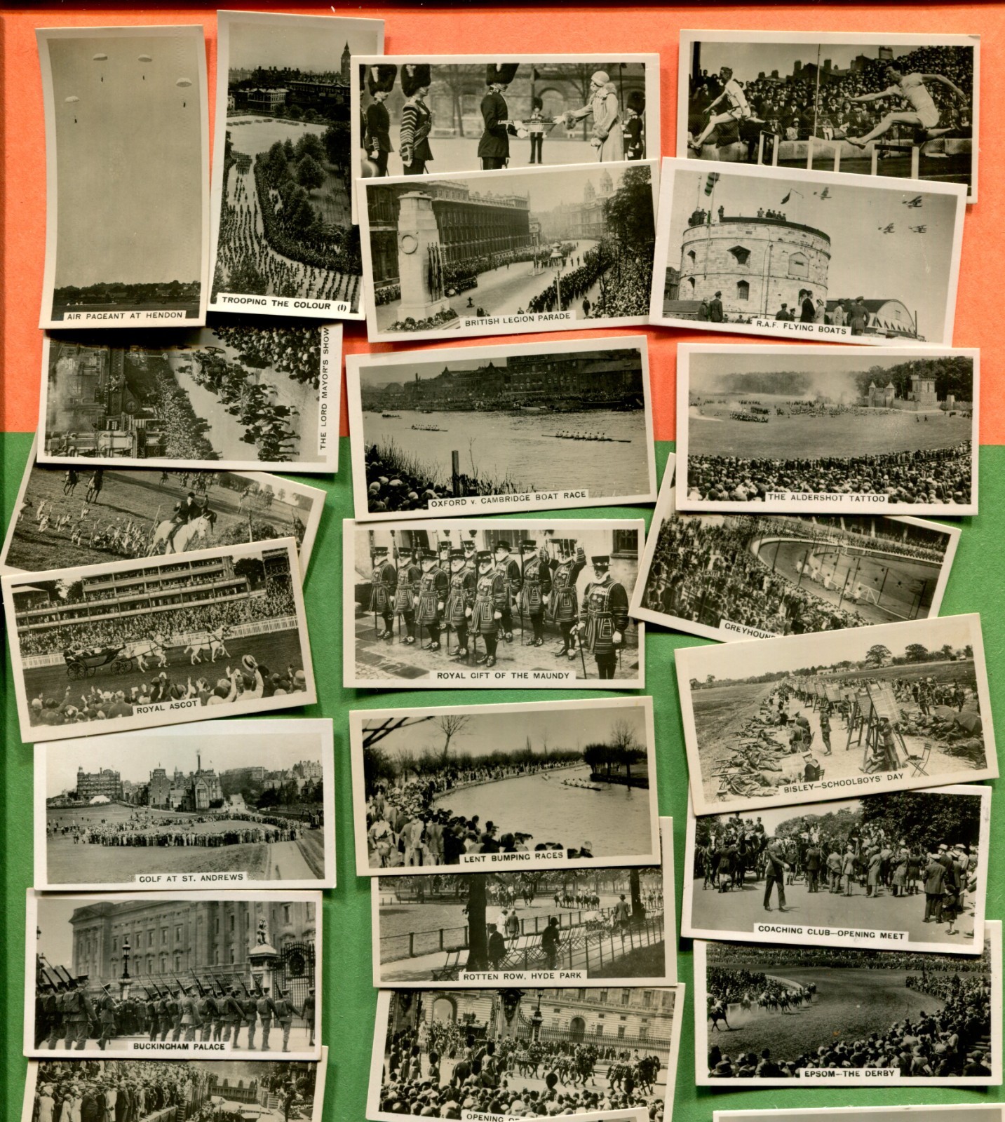 1932 W. D. & H. O. WILLS HOMELAND EVENTS 25 DIFFERENT TOBACCO CARD LOT 1932 W. D. & H. O. WILLS HOMELAND EVENTS 25 DIFFERENT TOBACCO CARD LOT