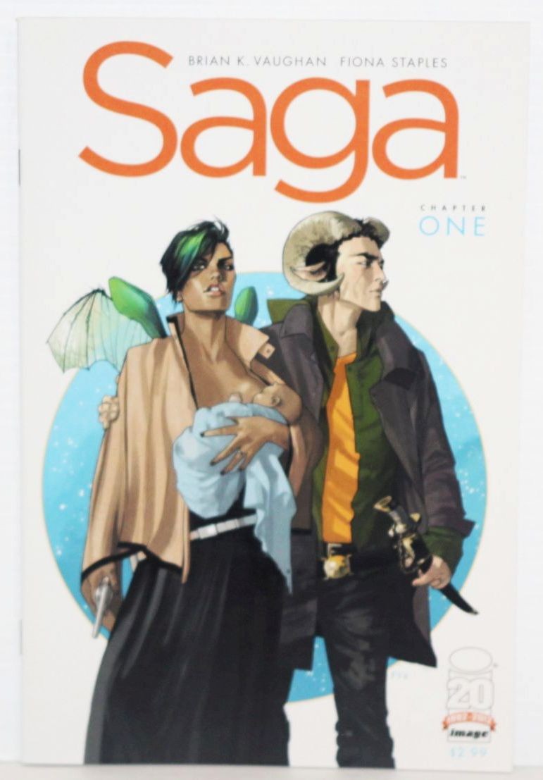 Saga #1 Image Comics 2012 - 1st Print Brian K. Vaughan, Fiona Staples HIGH GRADE Saga #1 Image Comics 2012 - 1st Print Brian K. Vaughan, Fiona Staples HIGH GRADE