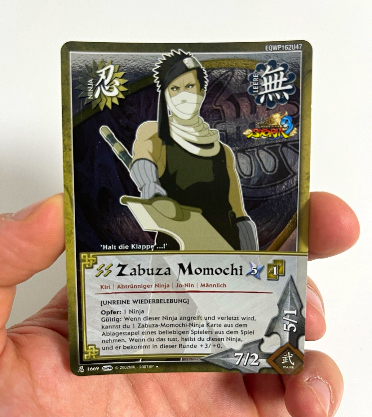 SCORE Naruto Tcg Ccg Card Zabuza Momochi 1669 Ninja German 2007SP SCORE Naruto Tcg Ccg Card Zabuza Momochi 1669 Ninja German 2007SP