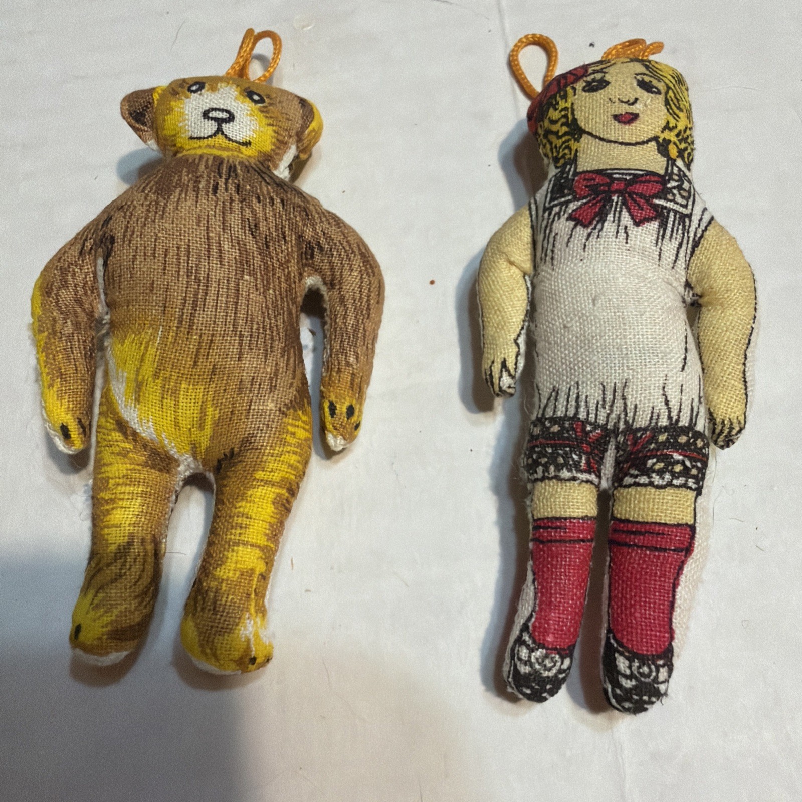 Vintage 1970’s Shackman Goldilocks & Bear Cloth Ornament Lot 1970’s Ship 5.00 Vintage 1970’s Shackman Goldilocks & Bear Cloth Ornament Lot 1970’s Ship 5.00