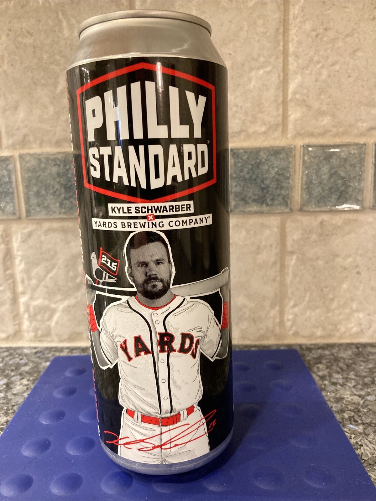 19.2oz Philly Standard Kyle Schwarber Commemorative PA Beer Can - Rare 19.2oz Philly Standard Kyle Schwarber Commemorative PA Beer Can - Rare