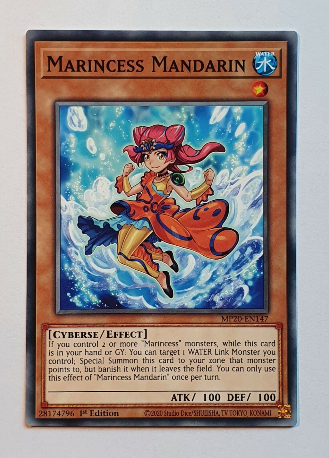 Yugioh MP20-EN147 Marincess Mandarin 1st Edition MINT