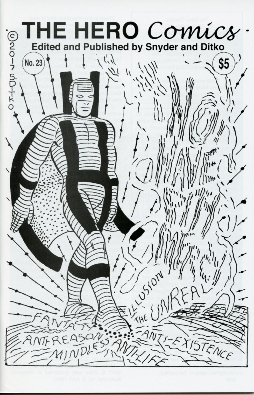 The Hero Comics 23, Steve Ditko, previously unpublished pencils The Hero Comics 23, Steve Ditko, previously unpublished pencils