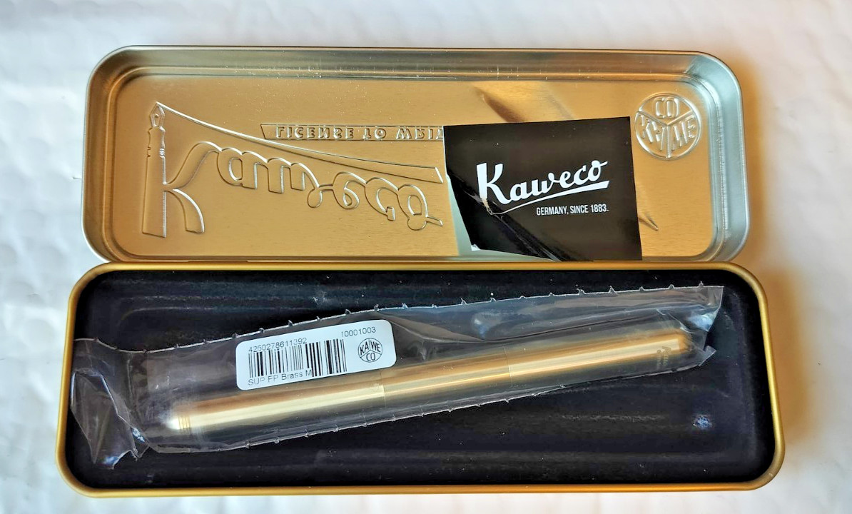 Kaweko SUPRA Fountain Pen Brass Medium 10001003 **NEW** Kaweko SUPRA Fountain Pen Brass Medium 10001003 **NEW**