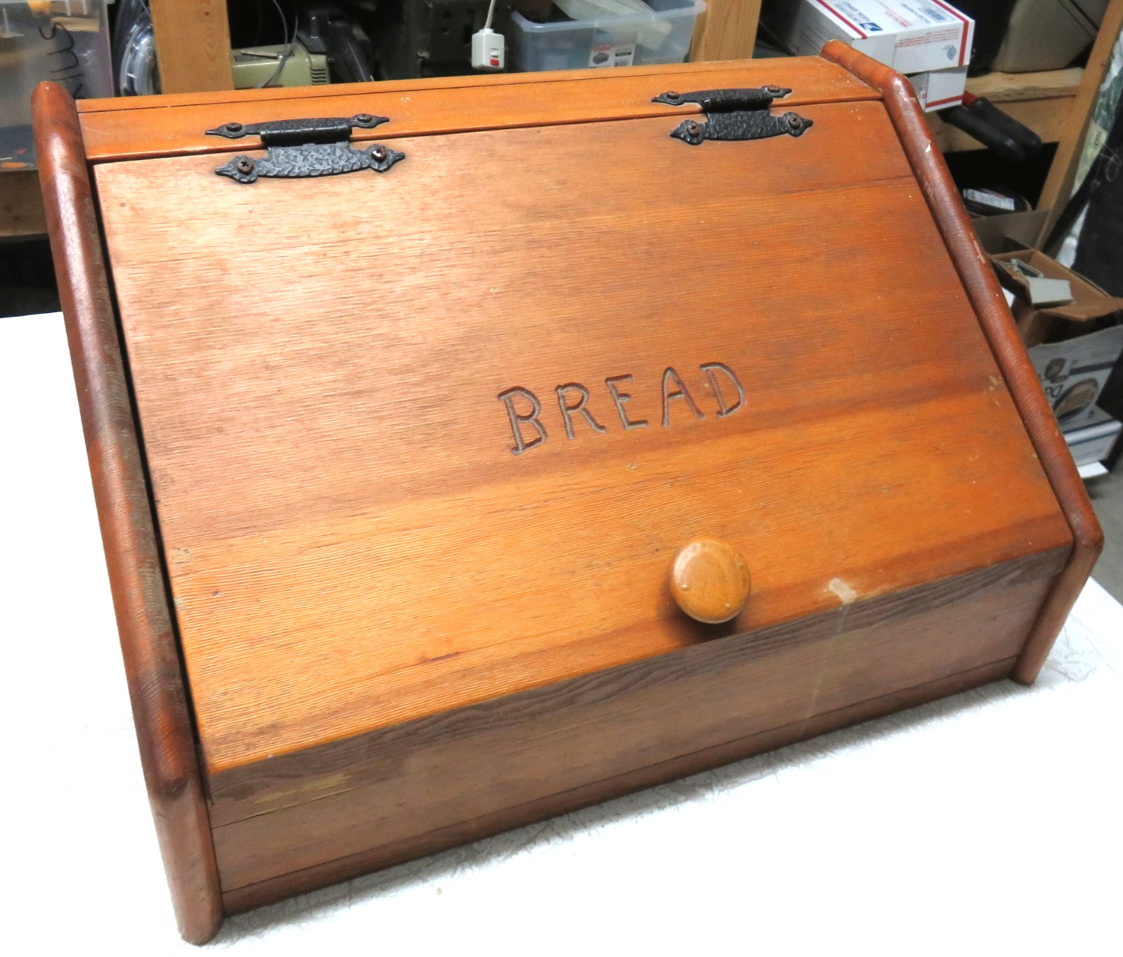 Solid Wood Handmade Country Style Bread Box - 18-1/2\