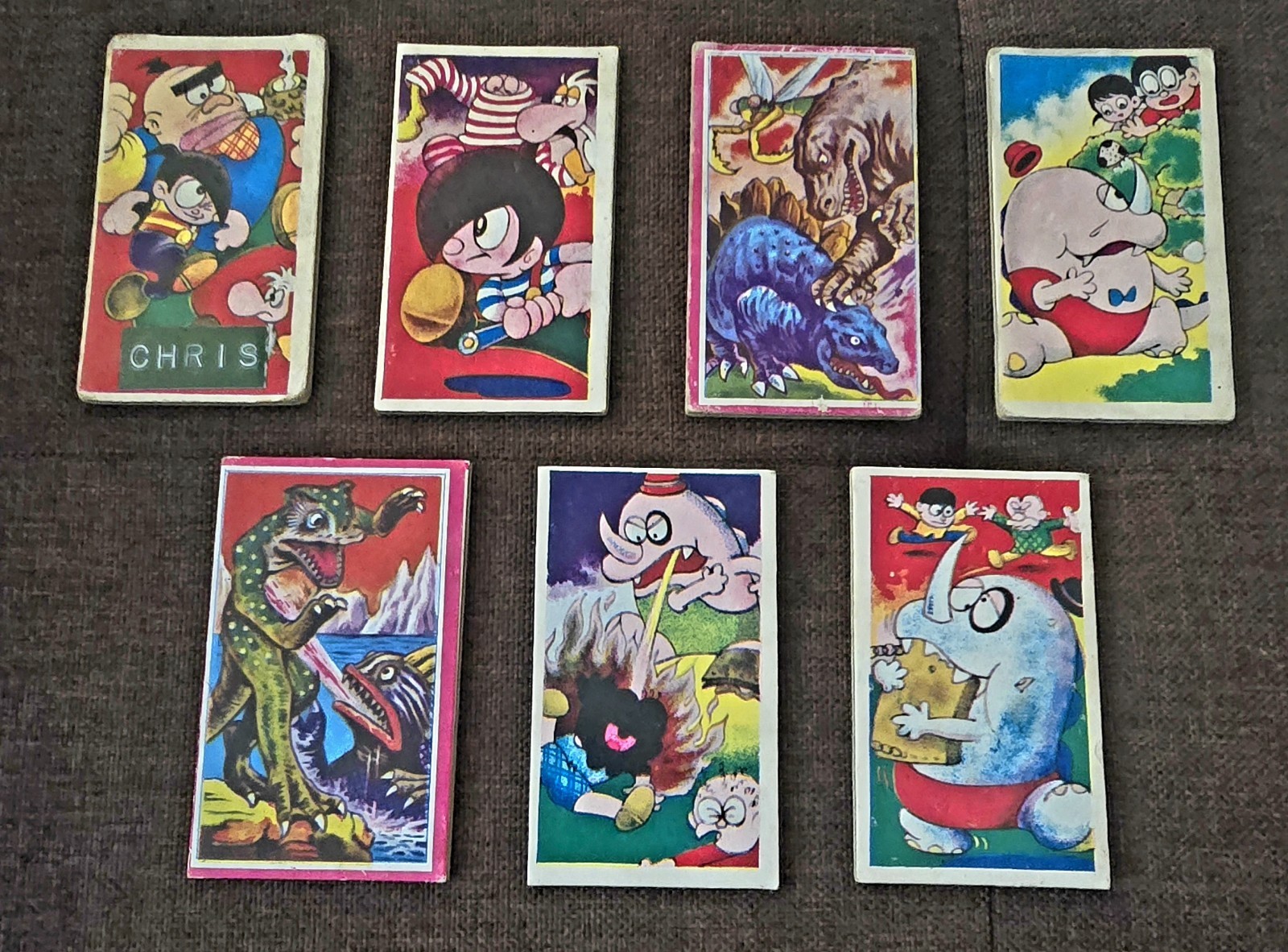 Vintage 1960's MENKO Oraa DADI Cards Lot RARE ANIME