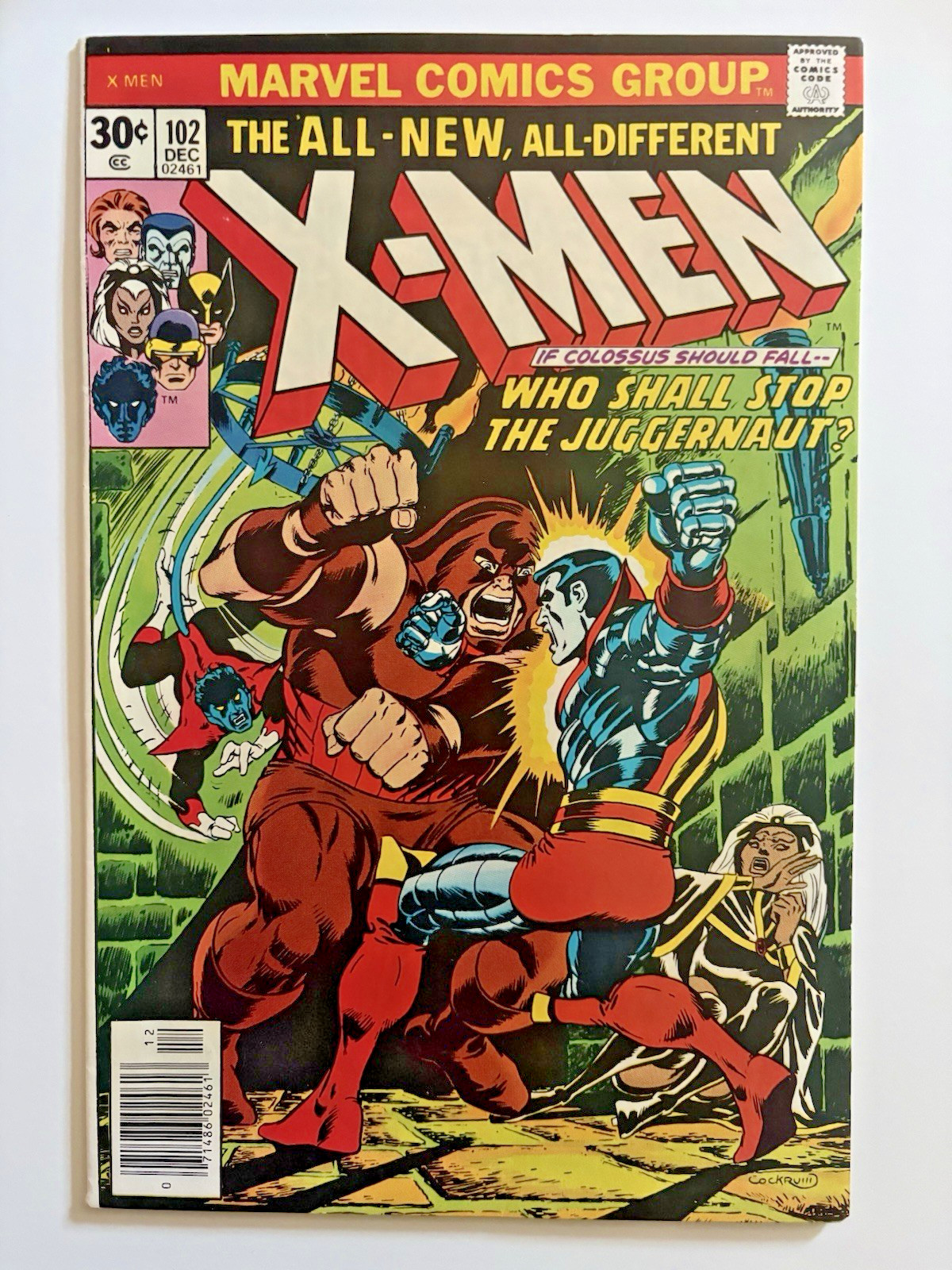 X-Men #102 Dec 1976 Juggernaut Black Tom Cassidy Bronze Age Marvel FN/VF (7.0) X-Men #102 Dec 1976 Juggernaut Black Tom Cassidy Bronze Age Marvel FN/VF (7.0)
