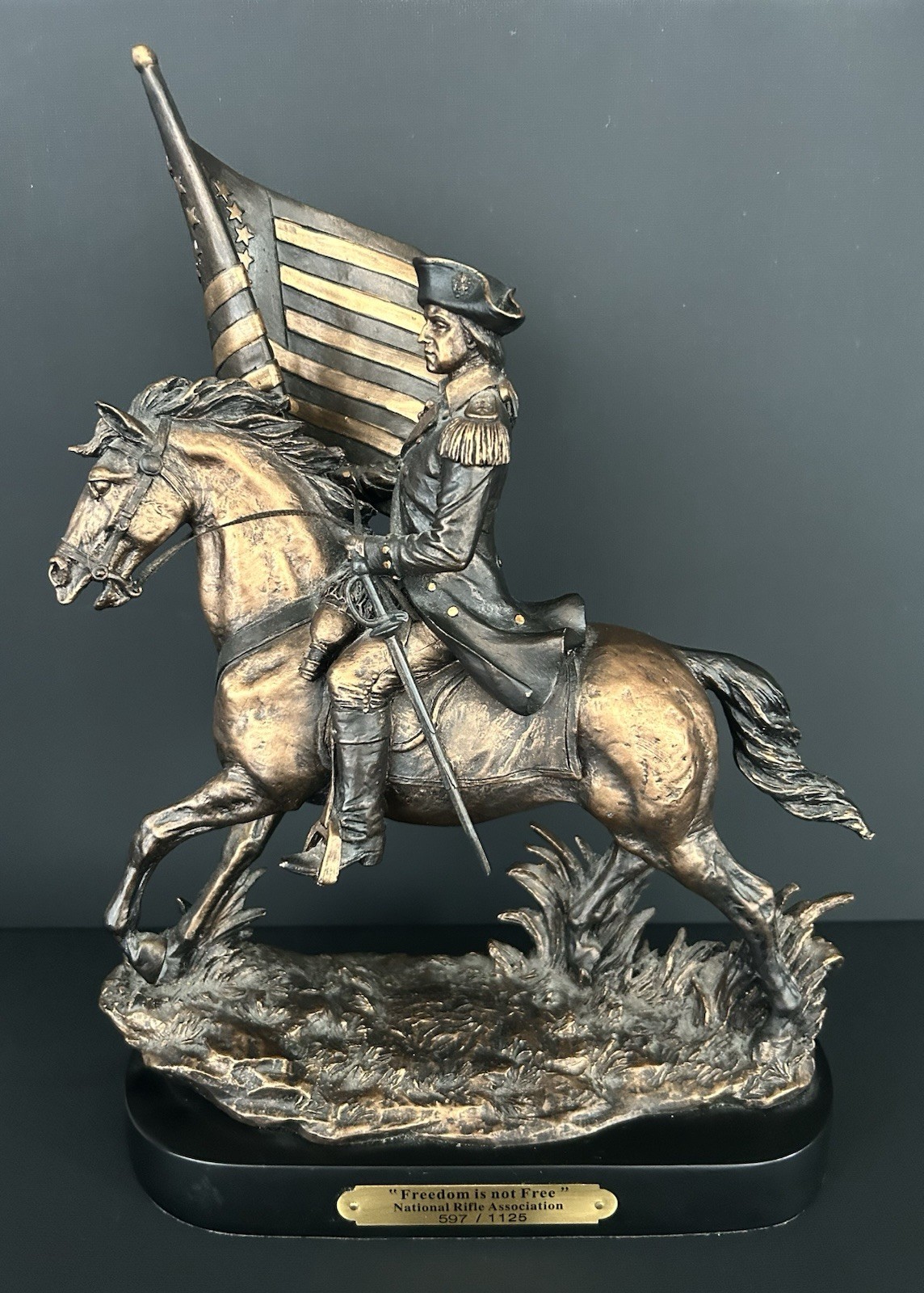 RARE Marc Pierce Friends of the NRA “Freedom Is Not Free” Ltd Edition Sculpture RARE Marc Pierce Friends of the NRA “Freedom Is Not Free” Ltd Edition Sculpture