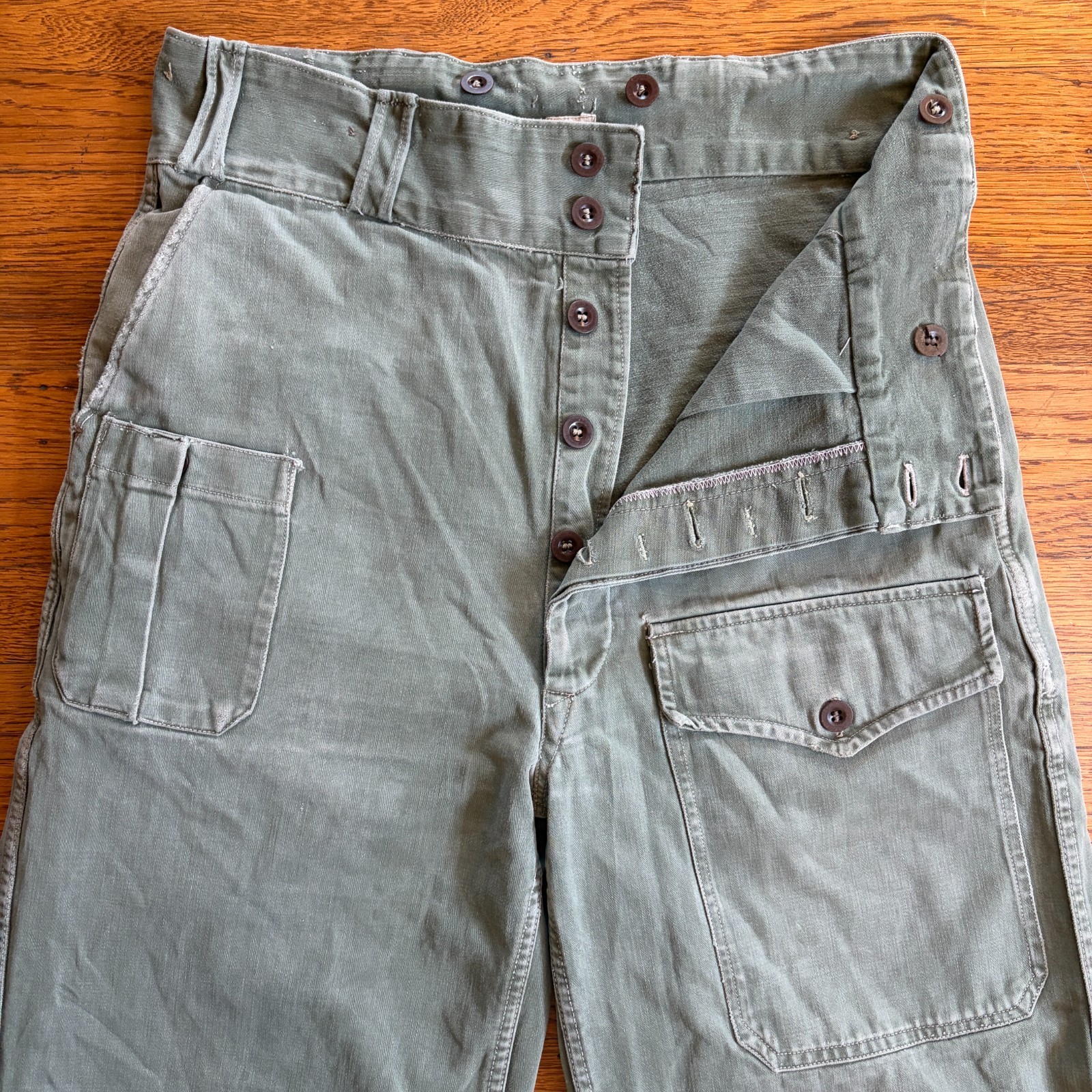 VTG 40s WWII British Army Battledress Trousers Commonwealth Combat Cargo Pants VTG 40s WWII British Army Battledress Trousers Commonwealth Combat Cargo Pants