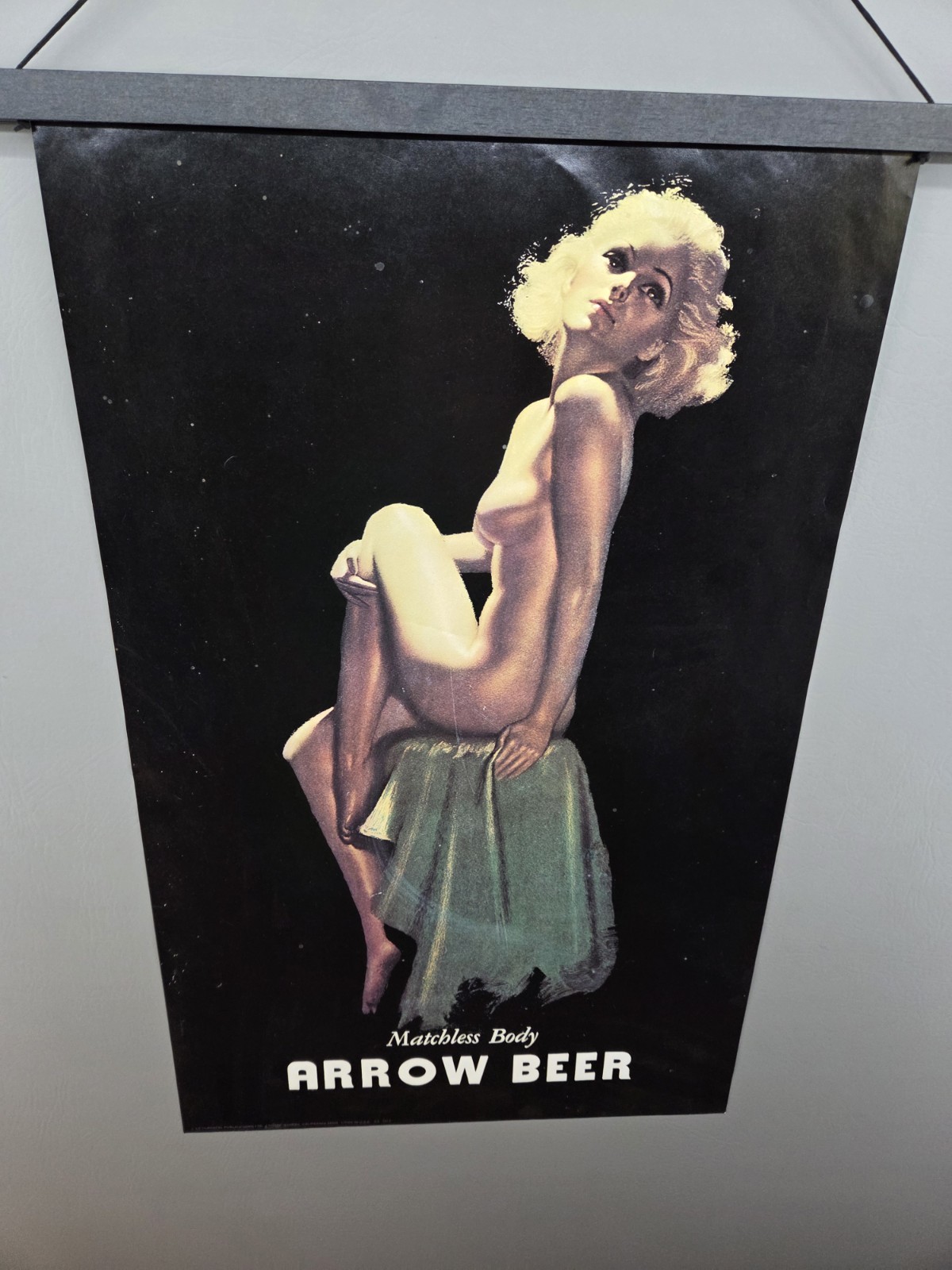 Vtg 1974 MATCHLESS Body ARROW BEER Poster 16\