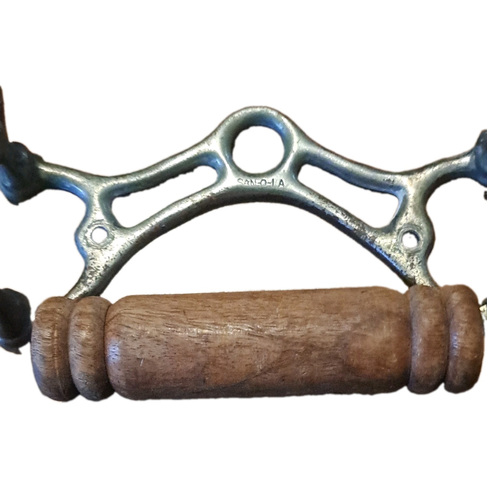 Antique San-o-la Nickel Toilet Paper Holder Soild Copper. Rare Lovley Art Piece. Antique San-o-la Nickel Toilet Paper Holder Soild Copper. Rare Lovley Art Piece.
