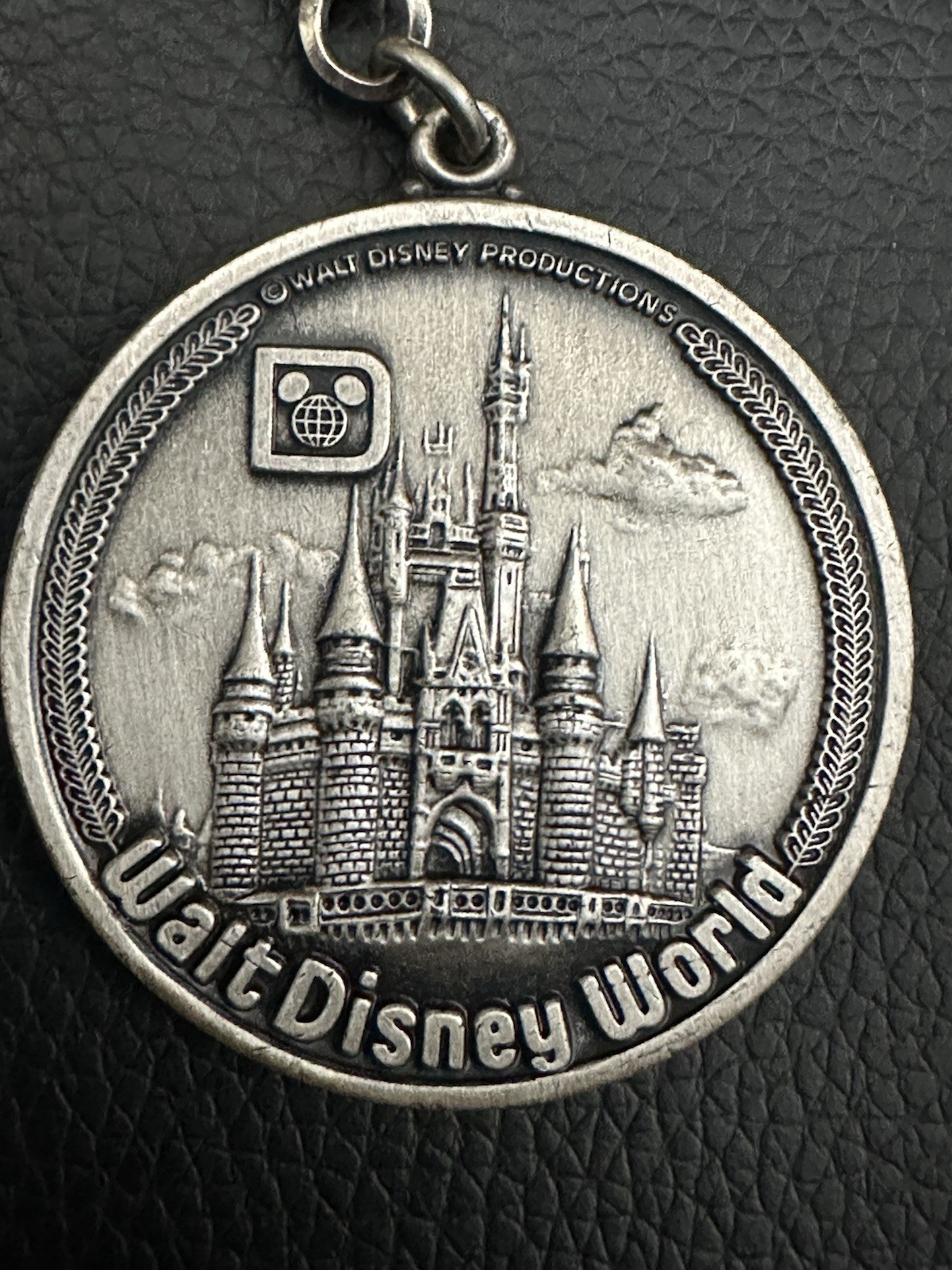 Vintage 1970s Walt Disney World Medallion Key Chain Vintage 1970s Walt Disney World Medallion Key Chain