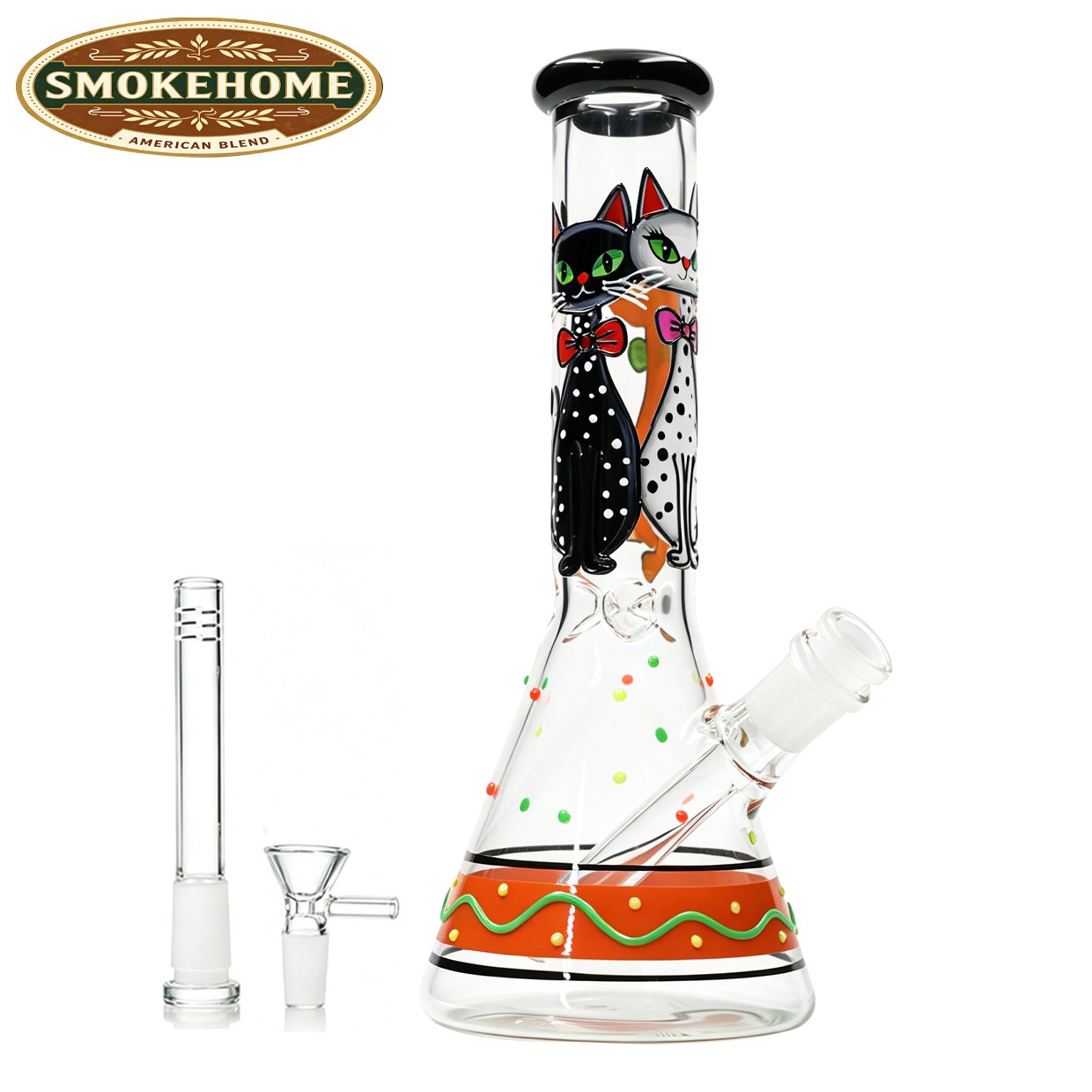 10inch Glass Bong Water Pipes Smoking Tobacco CAT Beaker Bong W/14mm bowl Hookah 10inch Glass Bong Water Pipes Smoking Tobacco CAT Beaker Bong W/14mm bowl Hookah