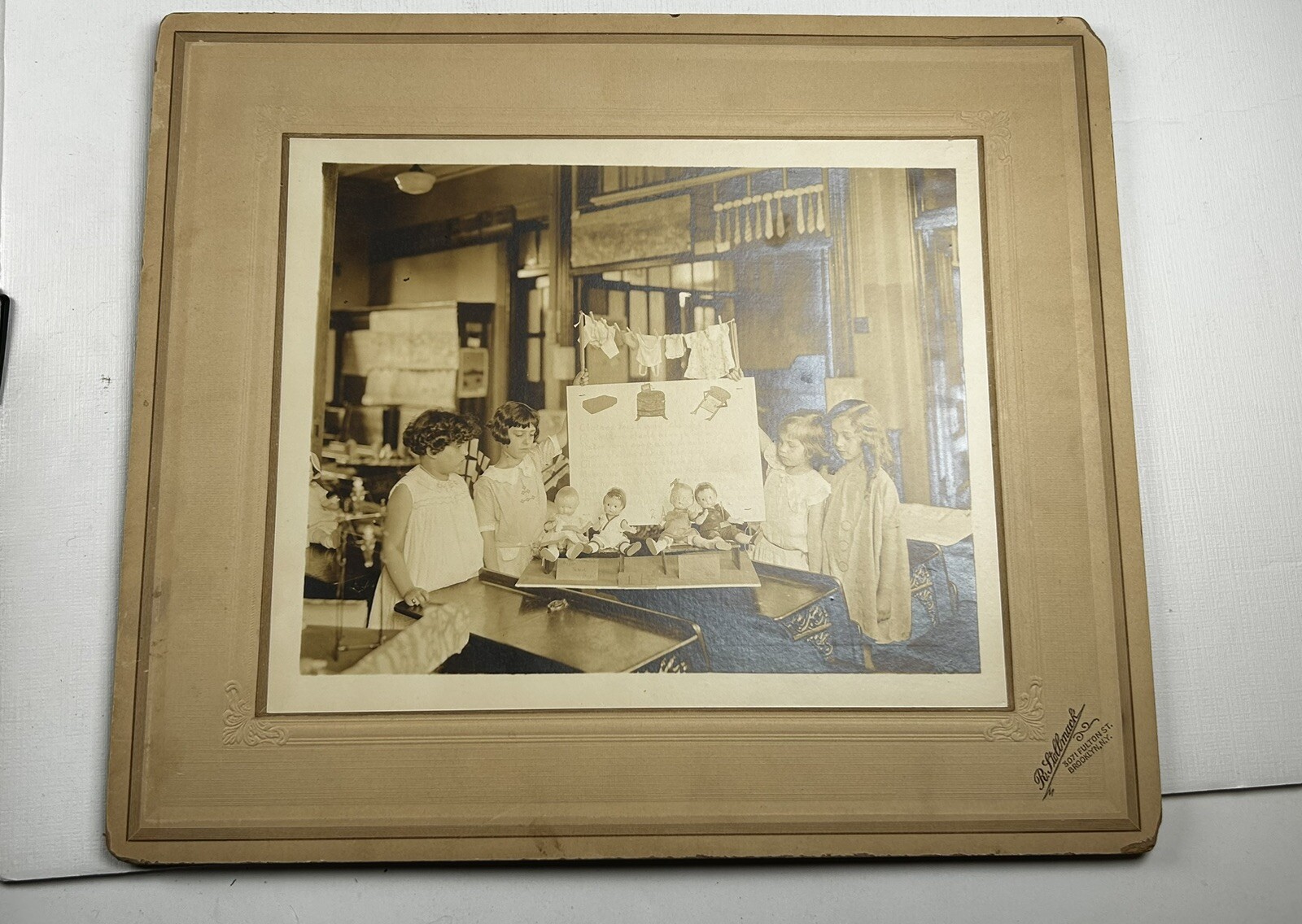 1920s Brooklyn School Girls Doll Display Photo William Stollmack 1920s Brooklyn School Girls Doll Display Photo William Stollmack
