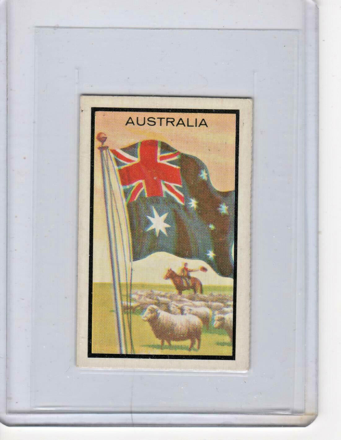 1963 Topps Midgee Flags #4 Australia