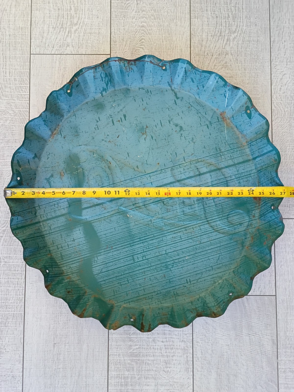 ANTIQUE PEPSI-COLA BOTTLE CAP LARGE METAL ADVERTISING SIGN 27 ANTIQUE PEPSI-COLA BOTTLE CAP LARGE METAL ADVERTISING SIGN 27