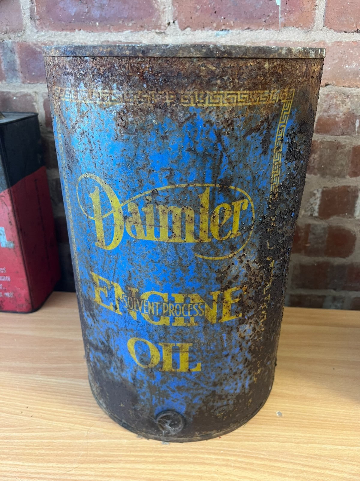 Vintage Motor Oil Drum 25L Can Daimler Engine OIl Vintage Motor Oil Drum 25L Can Daimler Engine OIl