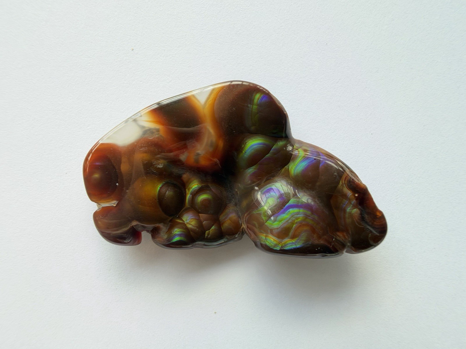 Full Spectrum Arizona Fire Agate 40.08 CT Full Spectrum Arizona Fire Agate 40.08 CT