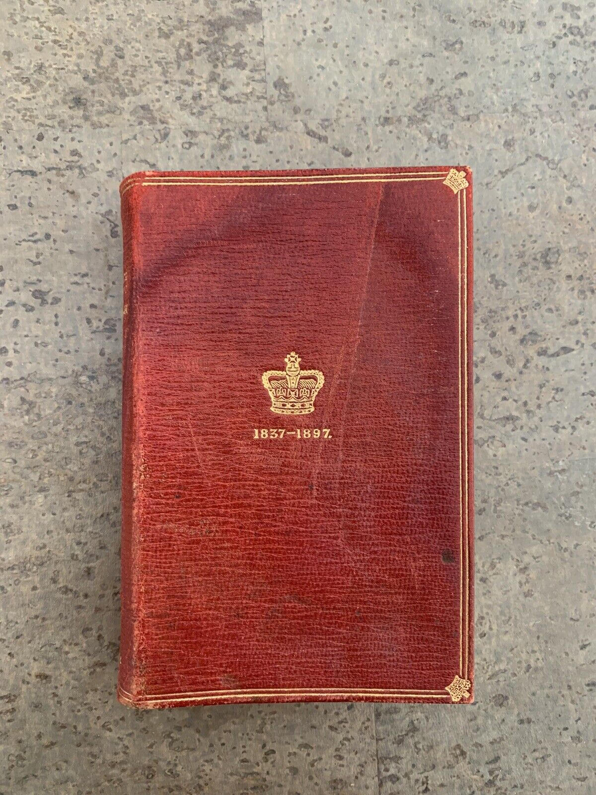 1837-1897 The Queen's Commemoration Prayer Book  Hymns A&M Miniature Red Leather