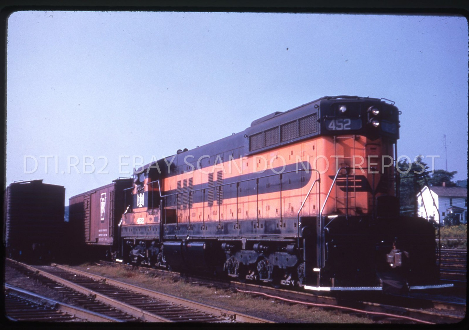 DUPE DUPLICATE SLIDE B&LE BESSEMER LAKE ERIE 452 GREENVILLE PA OCTOBER 1960