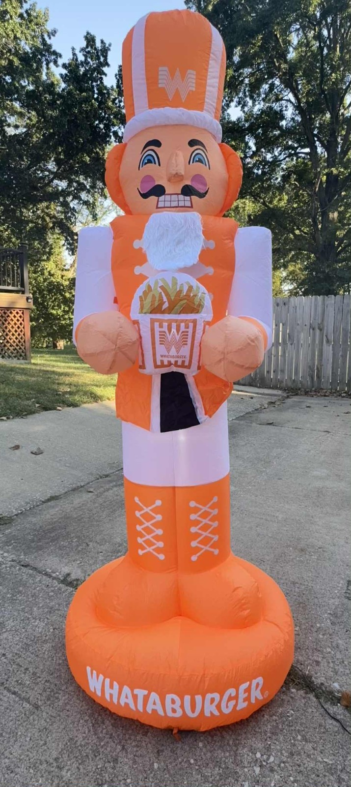 NEW Whataburger Nutcracker Holiday Inflatable Yard Decoration 7Ft Limited RARE NEW Whataburger Nutcracker Holiday Inflatable Yard Decoration 7Ft Limited RARE