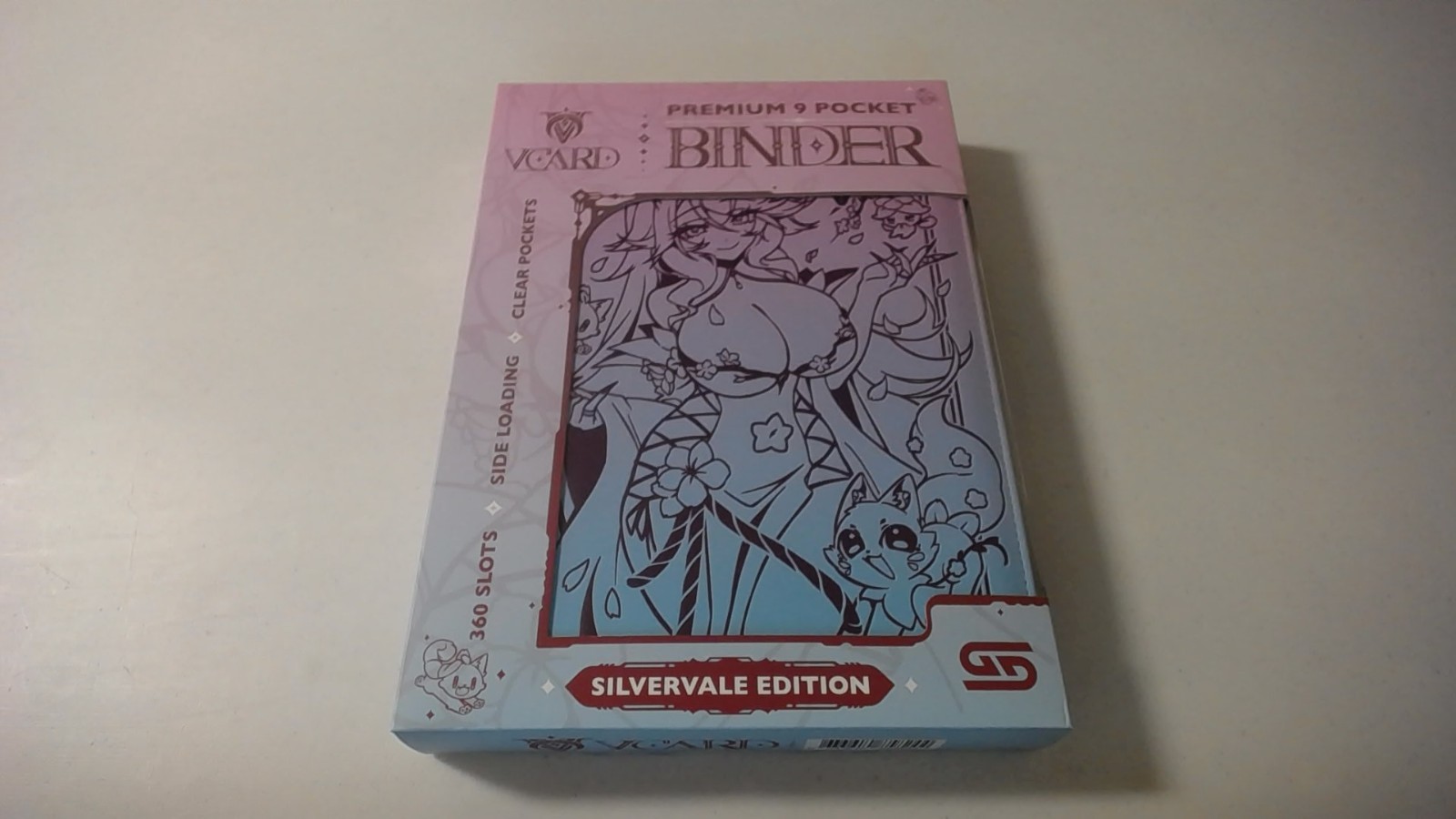 Gamersupps VCard Silvervale Edition Premium 9 Pocket Binder Holds 360 Cards RARE Gamersupps VCard Silvervale Edition Premium 9 Pocket Binder Holds 360 Cards RARE