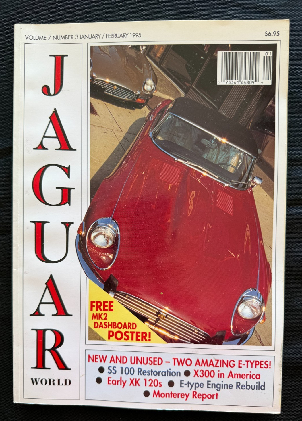 Jaguar World Magazine Vol 7 No 3 Jan Feb 1995 w/ Original Poster