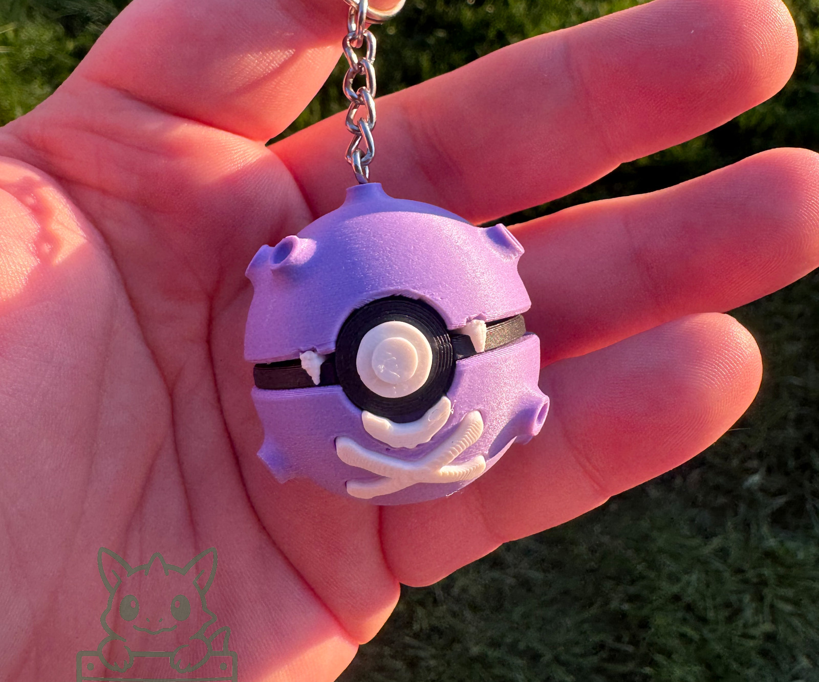 Koffing Pokémon Keychain – Cute 3D Printed Keyring Gift for Fans & Collectors Koffing Pokémon Keychain – Cute 3D Printed Keyring Gift for Fans & Collectors