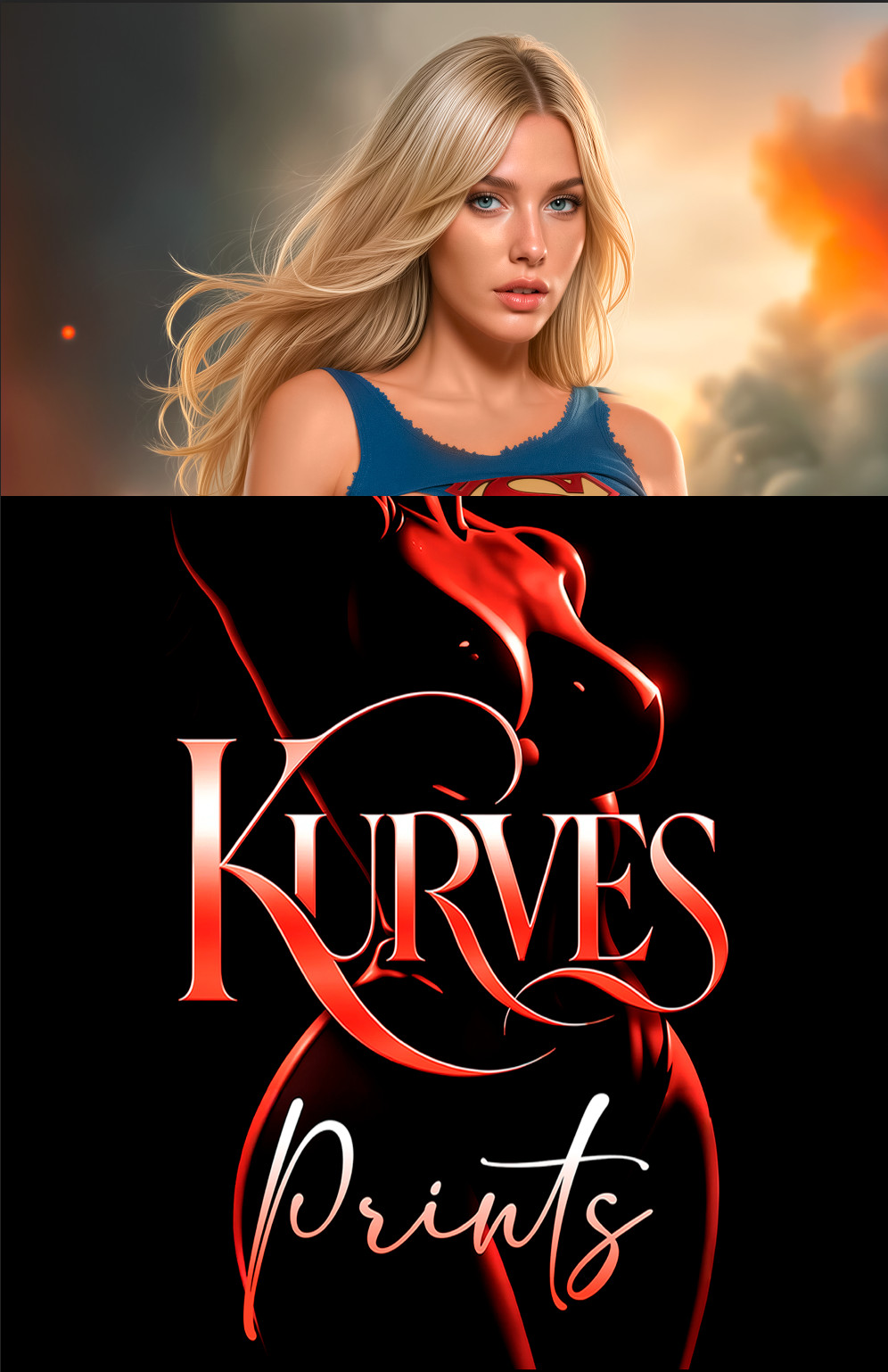 SUPERGIRL V3 | VIRGIN NT | SINGLE COVER PRINT | KURVES COMICS SUPERGIRL V3 | VIRGIN NT | SINGLE COVER PRINT | KURVES COMICS