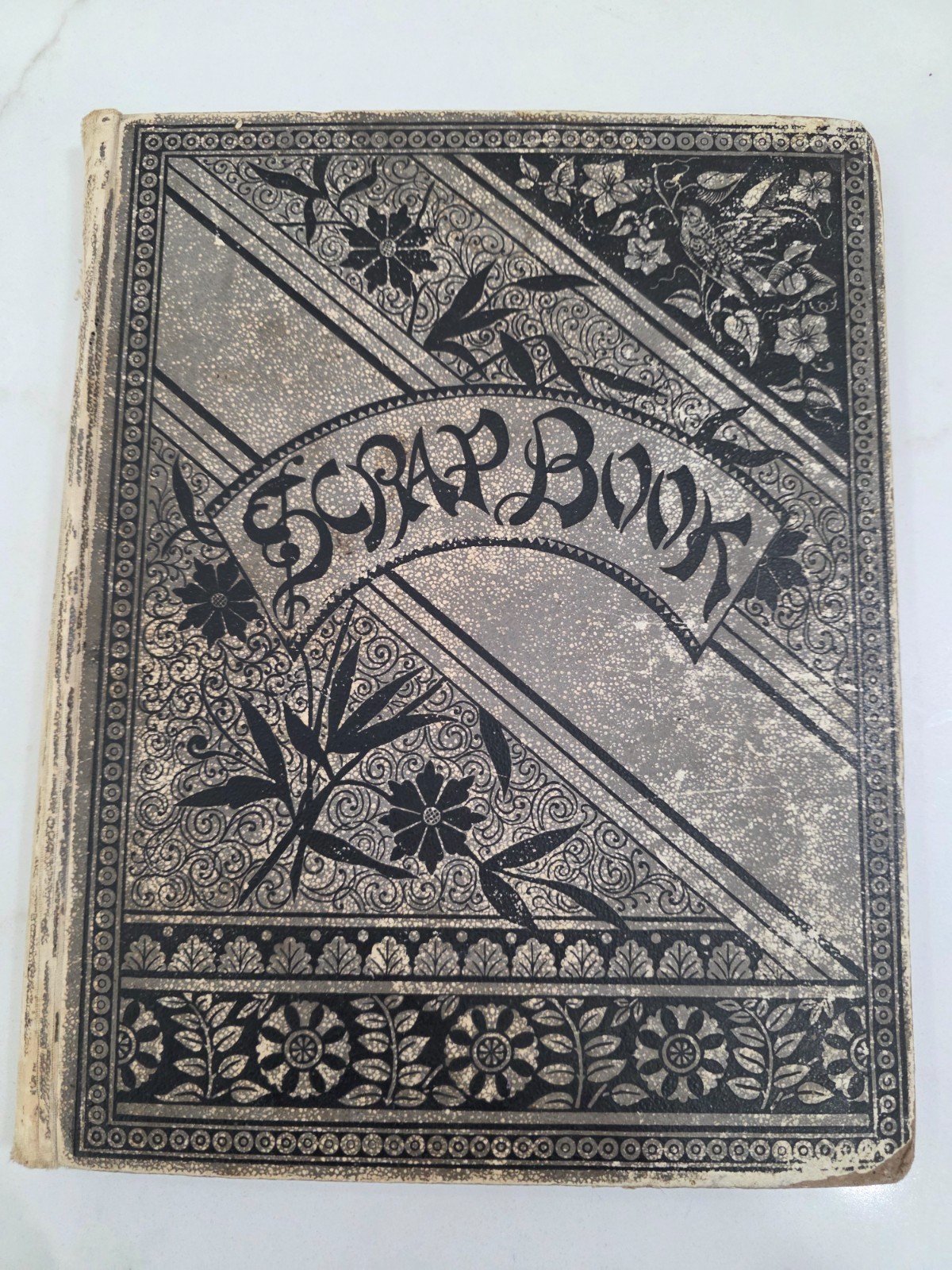 vtg antique 1876 Victorian scrapbook with trade cards paper cutouts advertising vtg antique 1876 Victorian scrapbook with trade cards paper cutouts advertising
