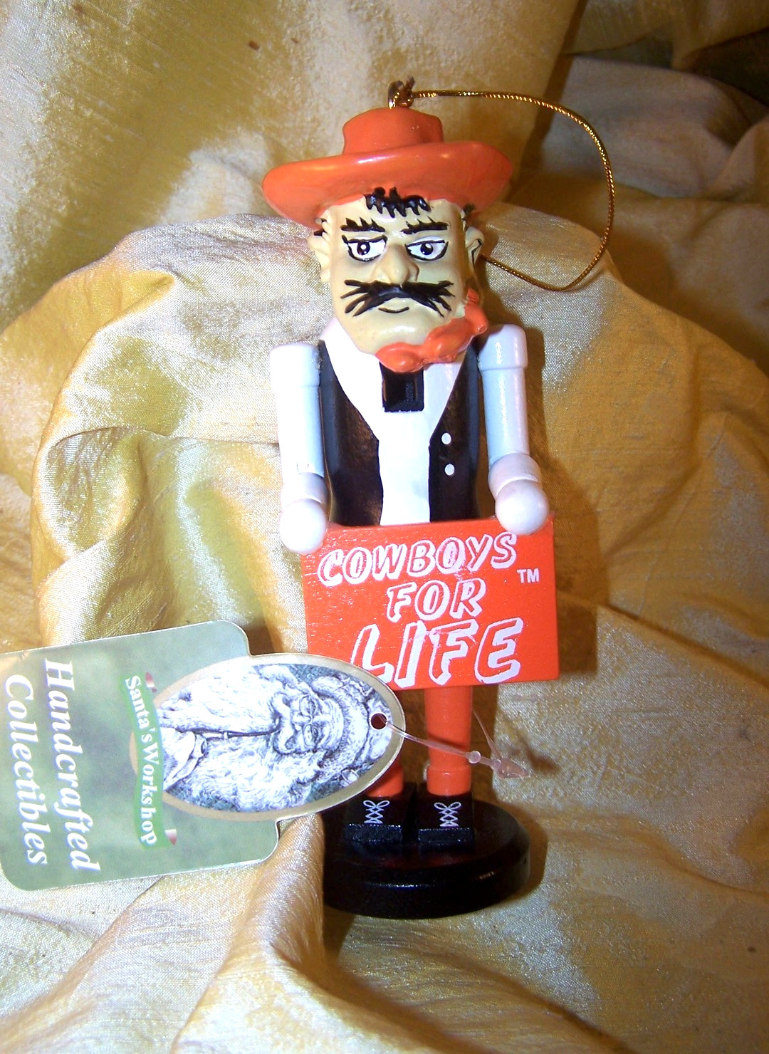 Santa\'s Workshop Oklahoma State University ornament \