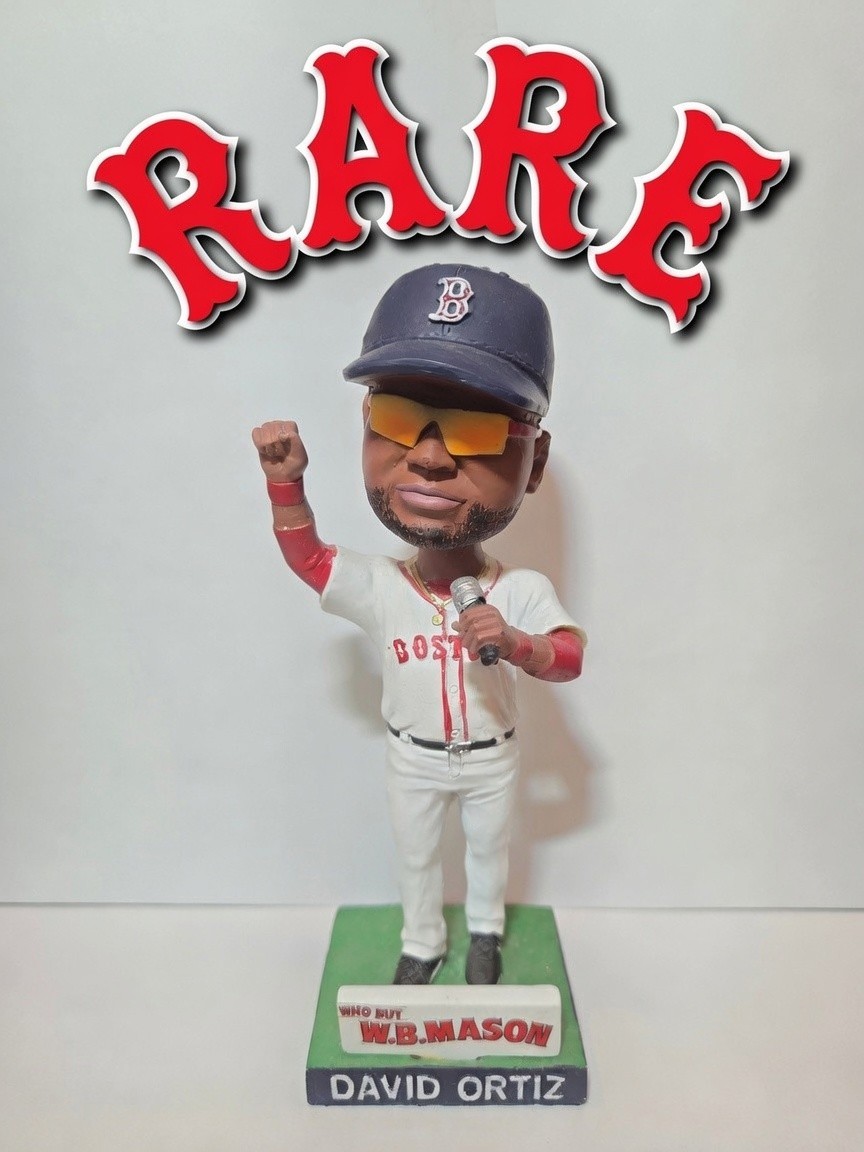 David Ortiz 2016 Red Sox Bobblehead W.B. Mason Unreleased Version Rare BDA David Ortiz 2016 Red Sox Bobblehead W.B. Mason Unreleased Version Rare BDA