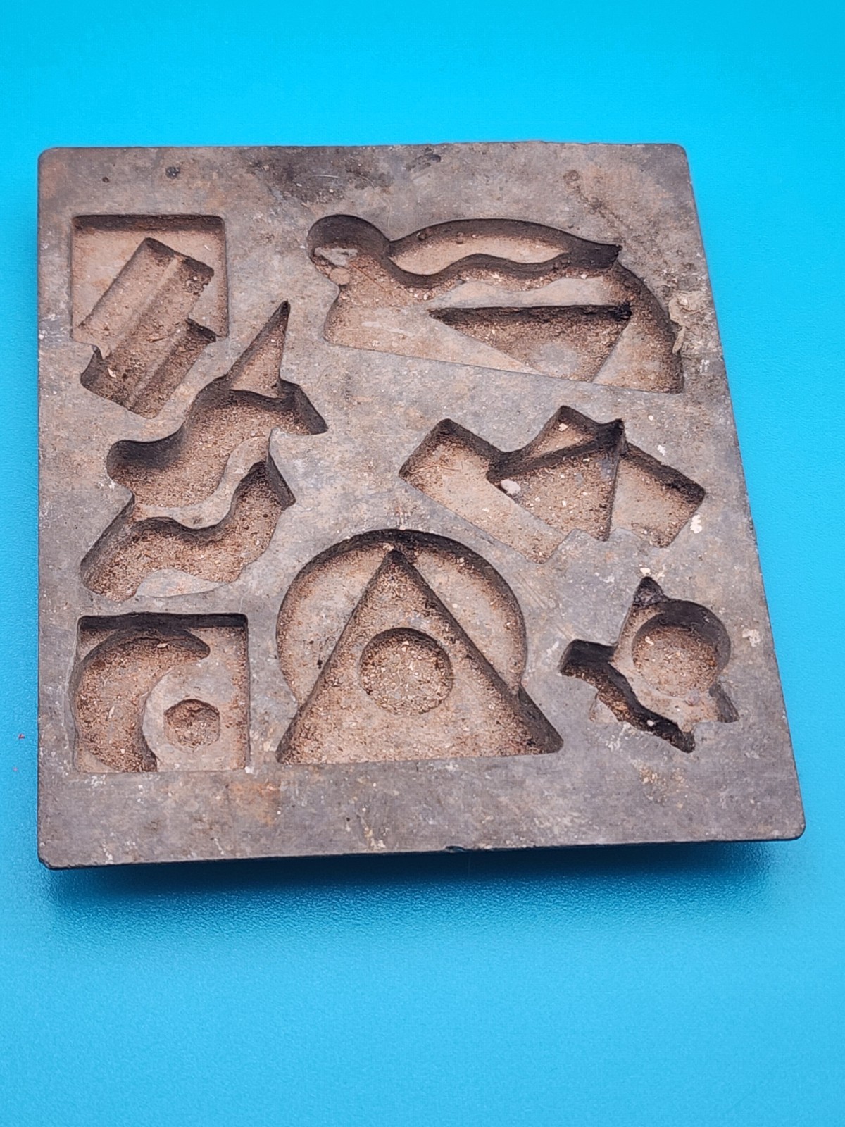 Free Mason Cast Iron Multi Shape Ingot Mold Jewelers Custom Silver Gold Casting