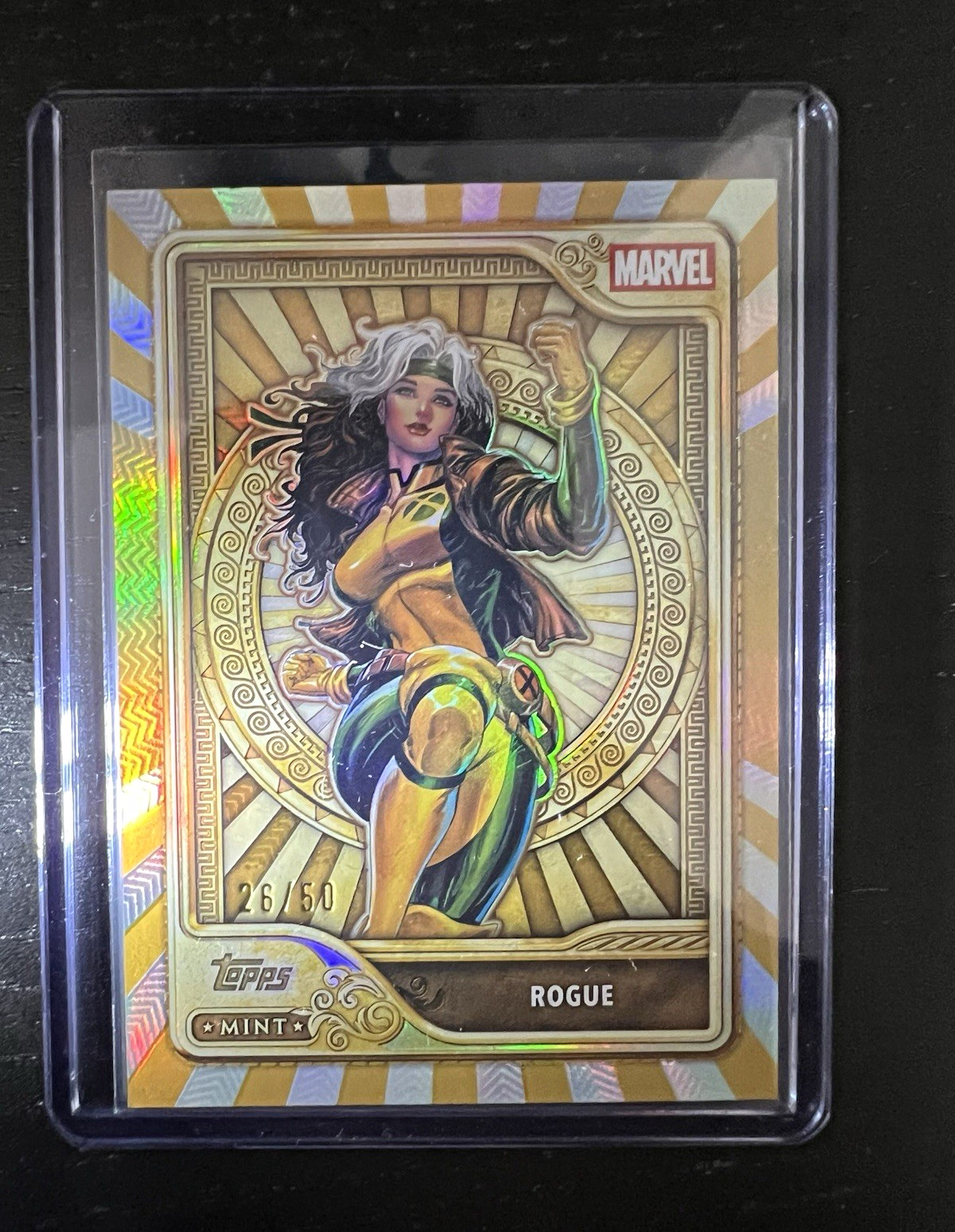 2026 Topps Mint Marvel GOLD X-Men Rogue Gold Card #85 Serial Numbered 26/50 2026 Topps Mint Marvel GOLD X-Men Rogue Gold Card #85 Serial Numbered 26/50