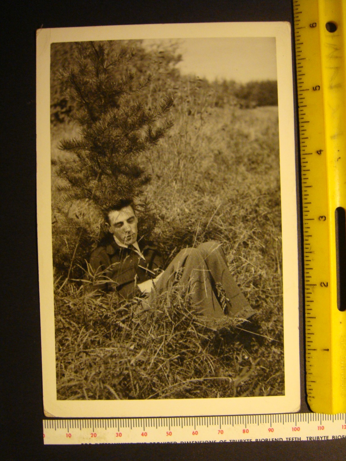 Vtg Original 1940s Photograph Montgomery Clift w/ Gun Hollywood Movie Star Actor