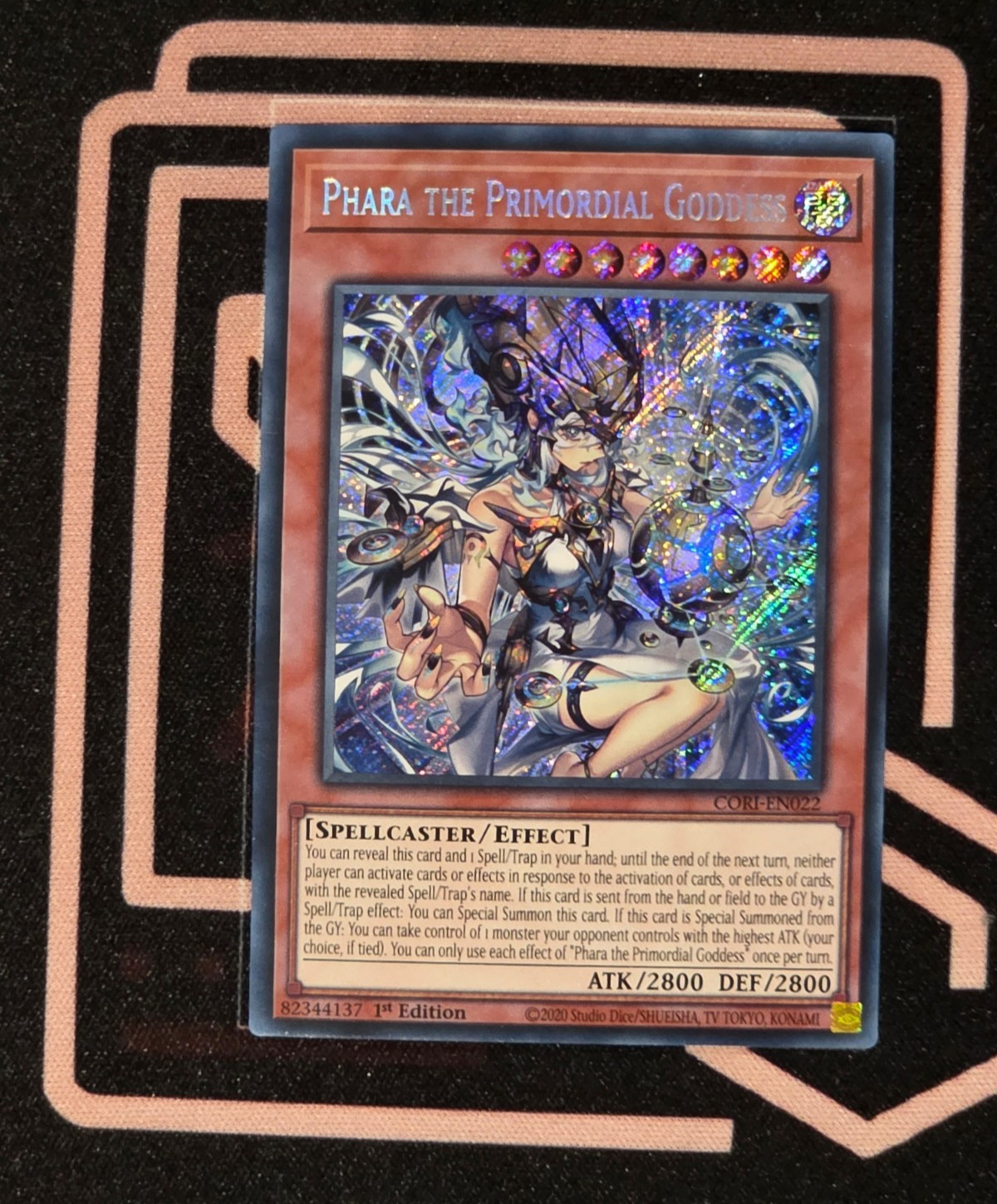 CORI-EN022 Phara the Primordial Goddess Secret Rare 1st Edition YuGiOh CORI-EN022 Phara the Primordial Goddess Secret Rare 1st Edition YuGiOh