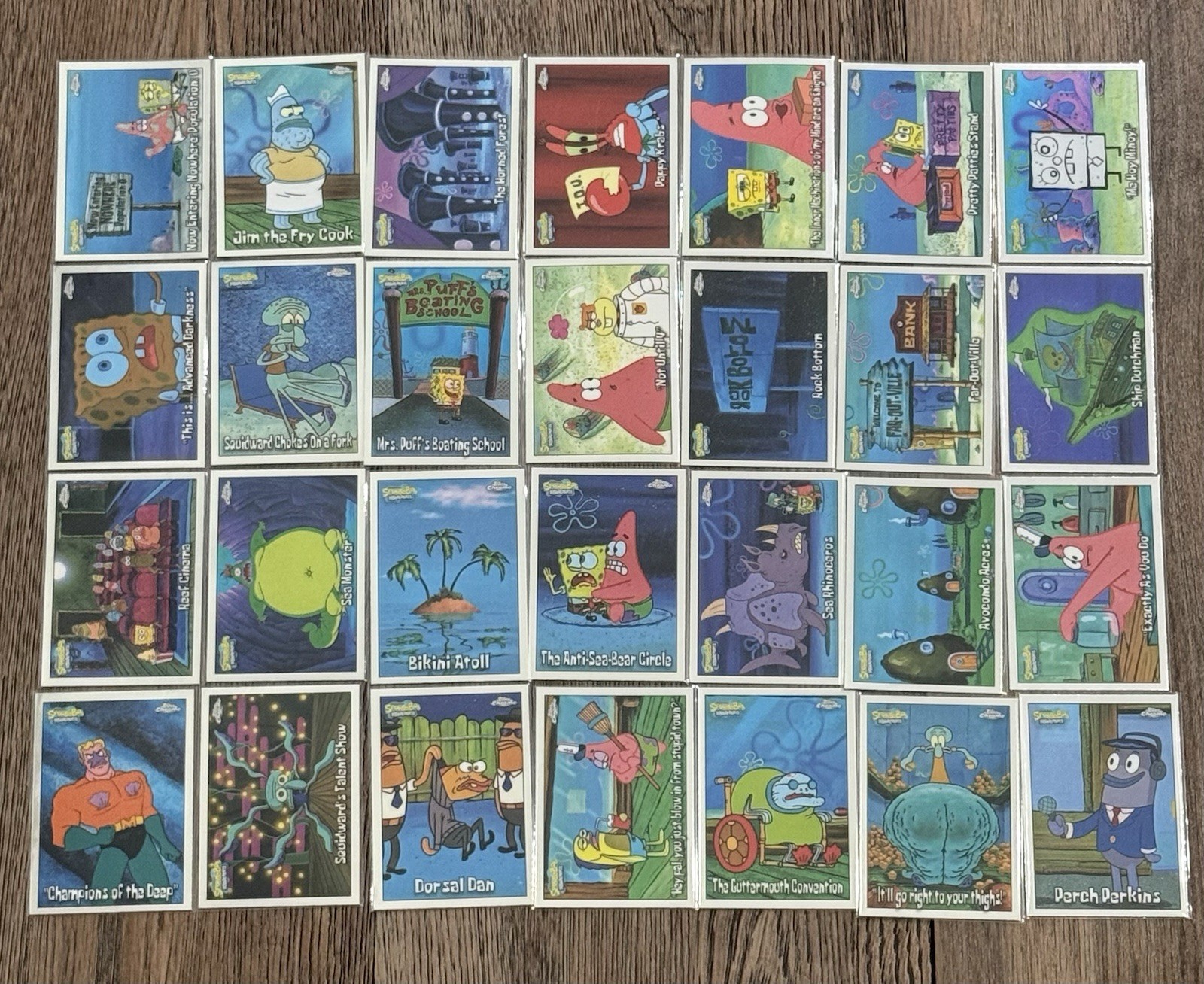 2025 Topps Chrome SpongeBob SquarePants - Lot Of 28 Base Cards (No Duplicates)