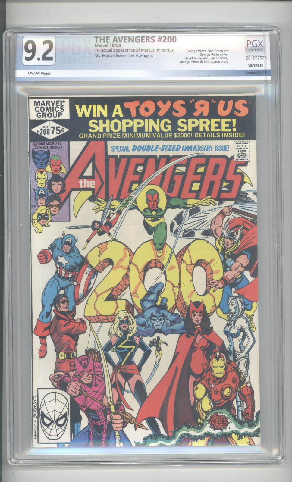 AVENGERS #200 PGX 9.2 AVENGERS #200 PGX 9.2
