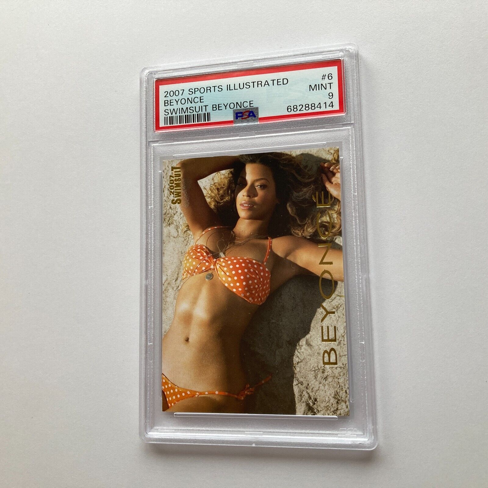 Beyonce 2007 Sports Illustrated Swimsuit Rookie Card #6 POP of Only 8 PSA 9 MINT
