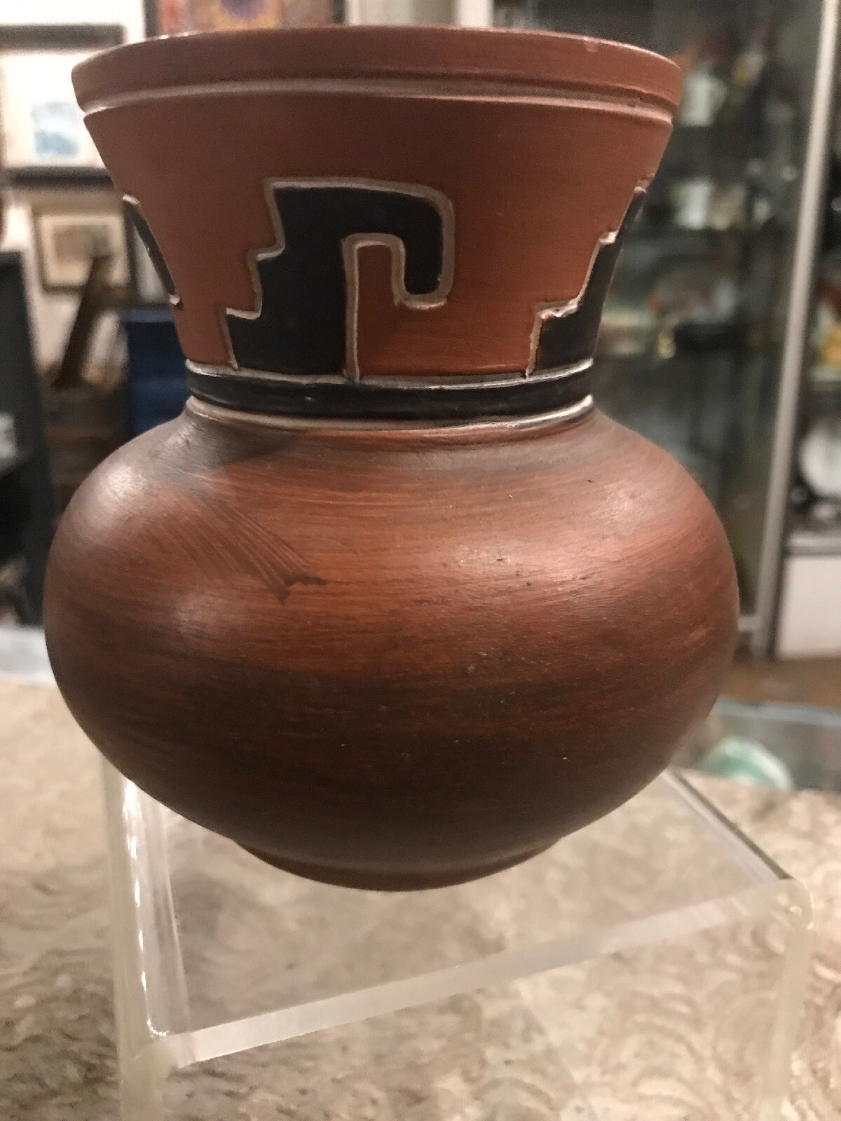 Vintage antique Indian Mexican pot Vase Bohemian Vintage antique Indian Mexican pot Vase Bohemian