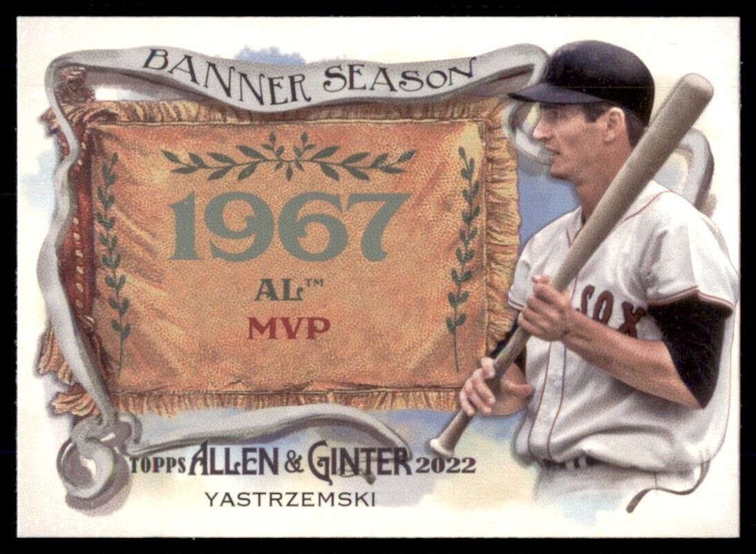 2022 Allen and Ginter Banner Seasons #BS-3 Carl Yastrzemski  - Boston Red Sox