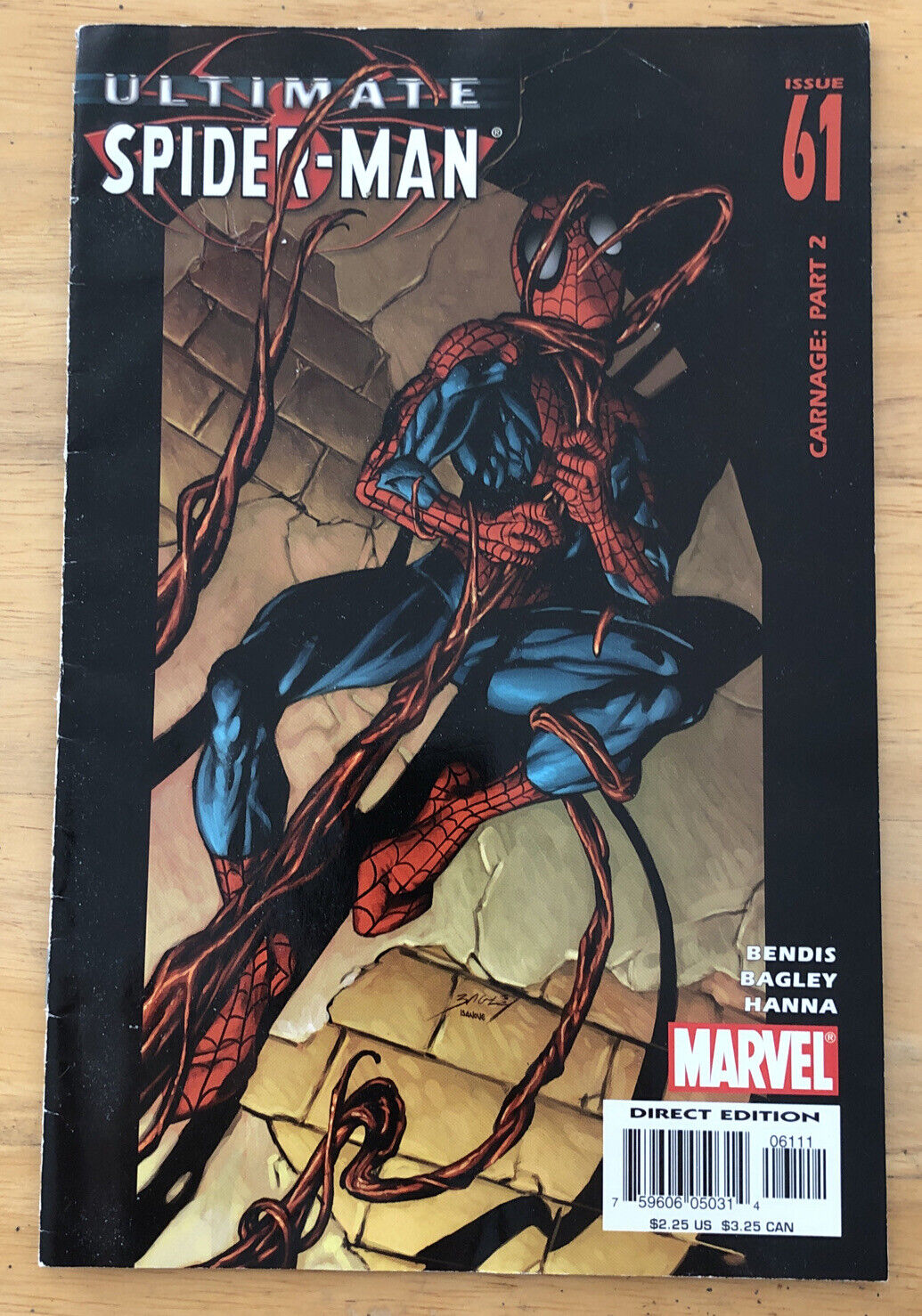 Ultimate Spider-Man #61 Bendis Bagley; Punisher App, First Ult. Carnage Symbiote