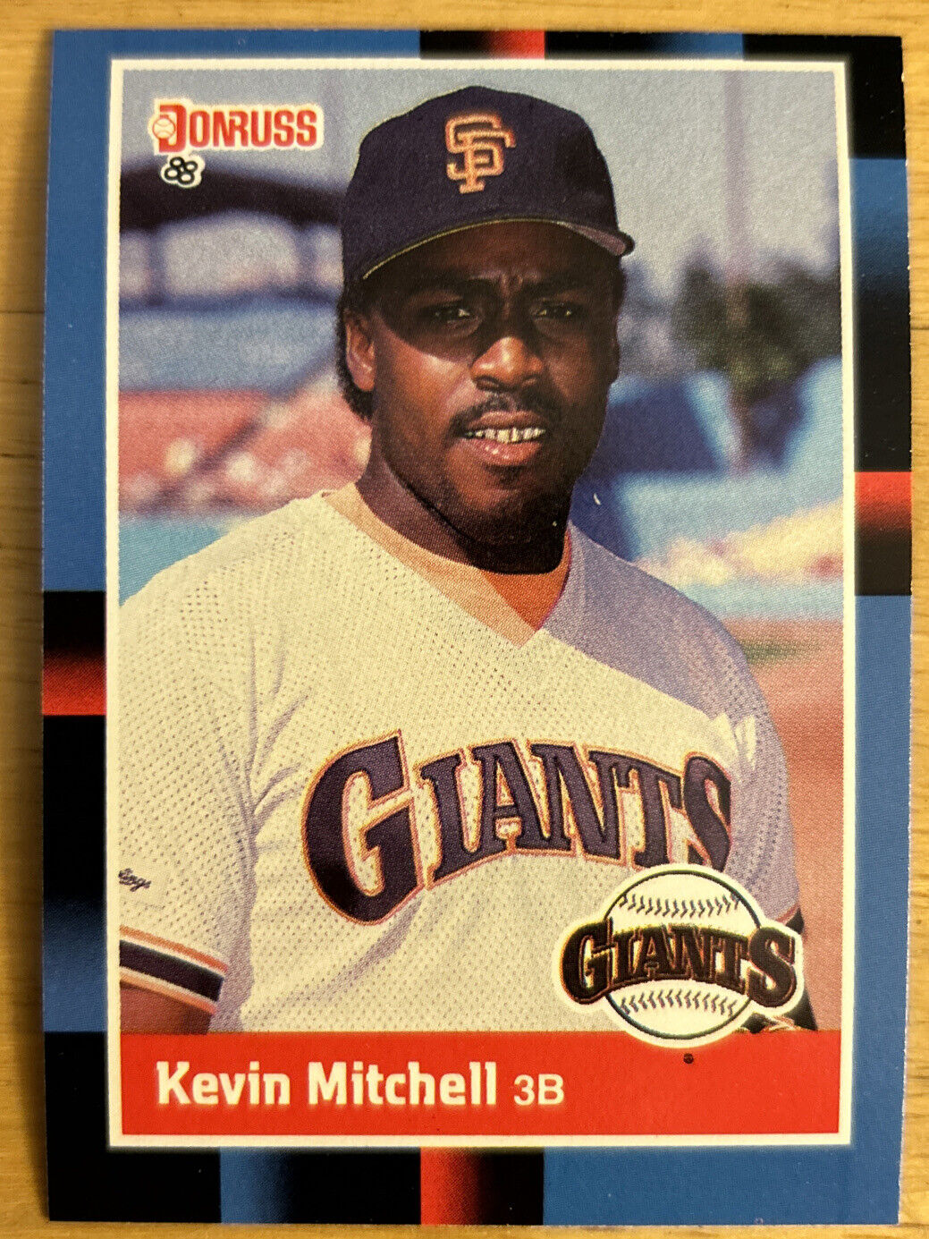 1988 Donruss Kevin Mitchell Baseball Card #66 Giants Third Base Mid-Grade O/C