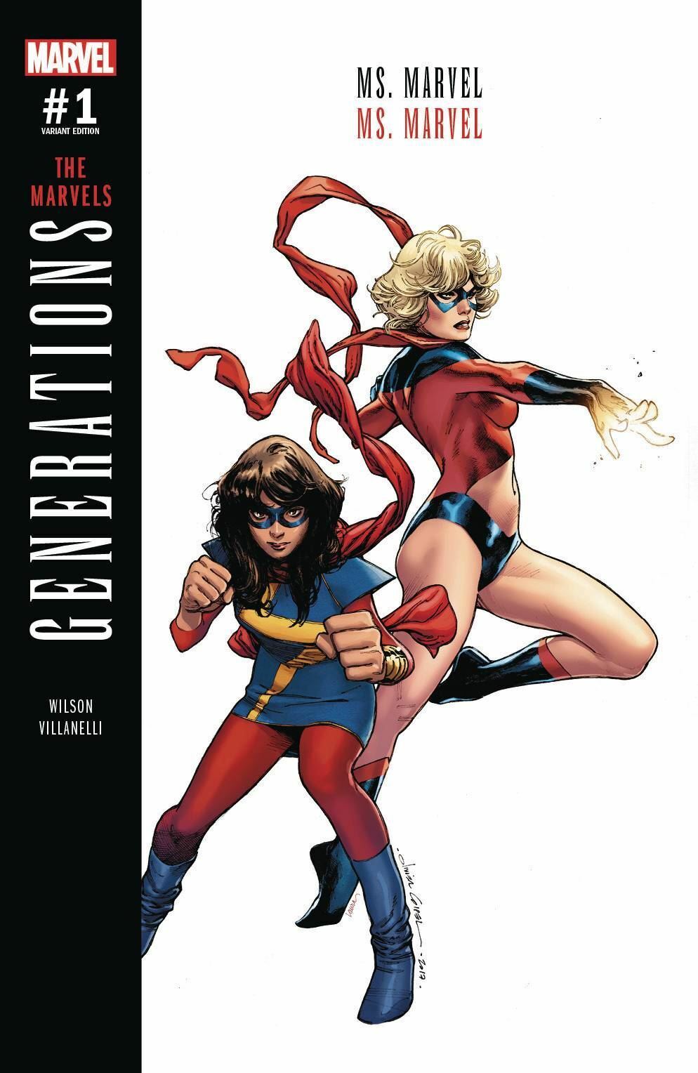 Generations Capt Marvel & Ms Marvel #1 Coipel Var  Marvel Comics Comic Book