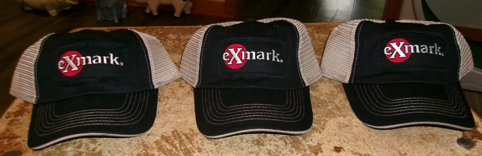 3-lot vintage Exmark lawn mower snap back ball caps A.A. anderson inc. new 3-lot vintage Exmark lawn mower snap back ball caps A.A. anderson inc. new