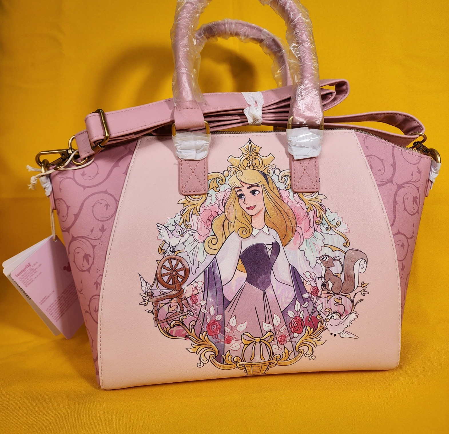 Loungefly Disney Princess Aurora Sleeping Beauty Icon Frame Satchel Handbag NEW Loungefly Disney Princess Aurora Sleeping Beauty Icon Frame Satchel Handbag NEW
