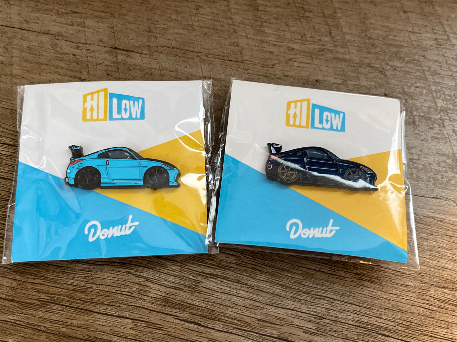 Donut Media Hi Low Pin 350Z Original 1st Edition New SOLD OUT Leen Customs RARE