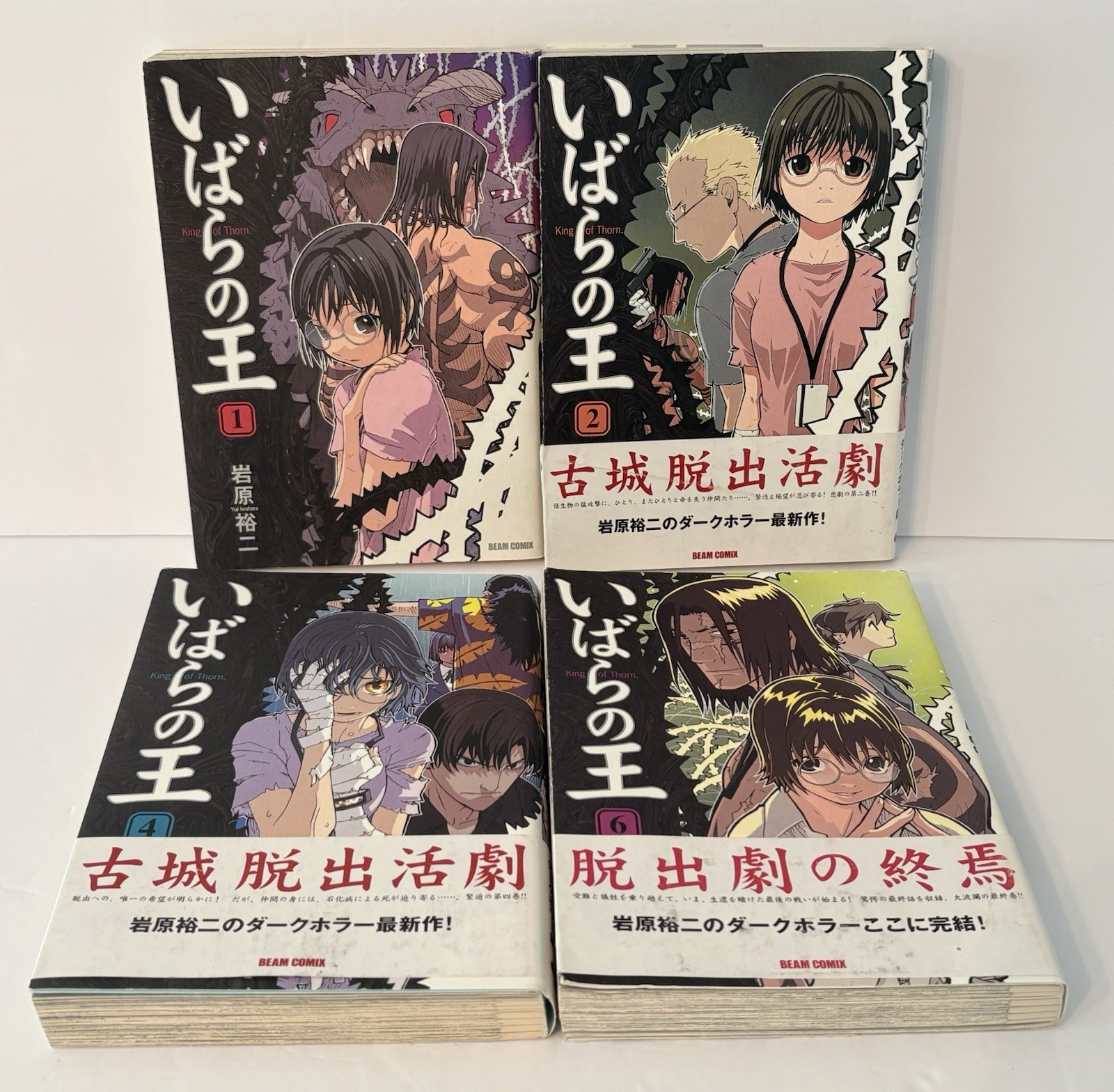 King of Thorn Manga Paperback Books 1 2 4 6 Lot of 4 Japanese King of Thorn Manga Paperback Books 1 2 4 6 Lot of 4 Japanese