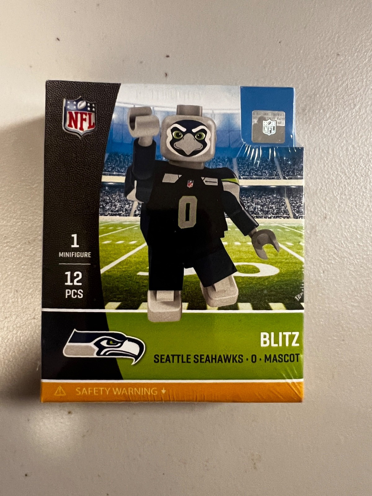 OYO SPORTS MINI FIGURE NFL FOOTBALL SEATTLE SEAHAWKS BLITZ MASCOT NEW OYO SPORTS MINI FIGURE NFL FOOTBALL SEATTLE SEAHAWKS BLITZ MASCOT NEW