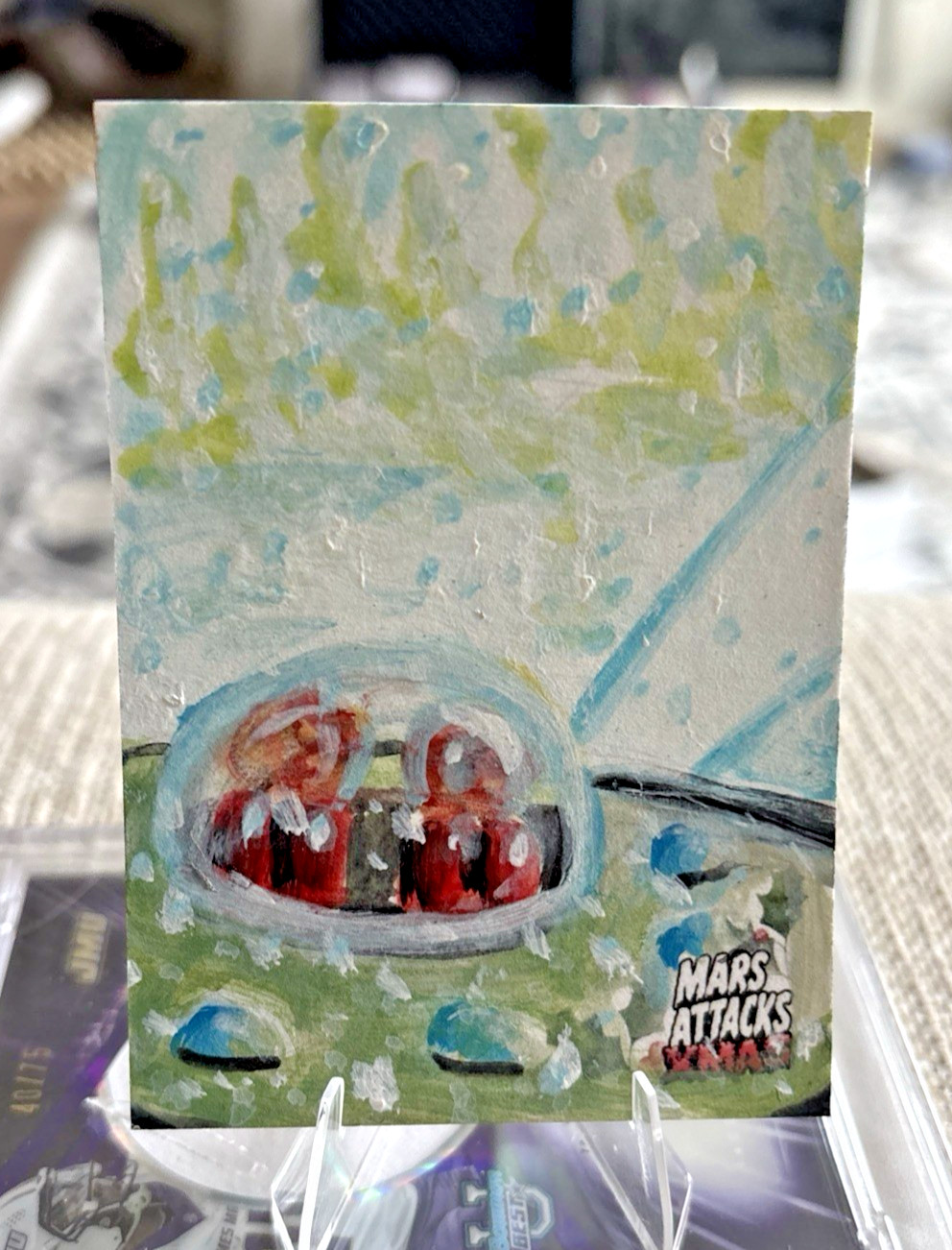 2026 Topps Mars Attacks Xmas Sobot Cortez 1/1 Original Sketch Card 2026 Topps Mars Attacks Xmas Sobot Cortez 1/1 Original Sketch Card